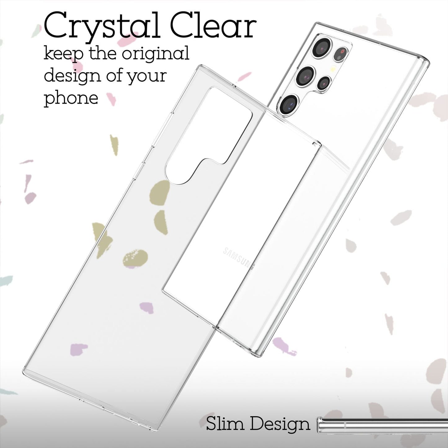 Carcasă NALIA AirFlex transparentă anti-îngălbenire - grosime 0,8 mm, greutate aprox. 9 g, compatibilă cu Galaxy S22 Ultra