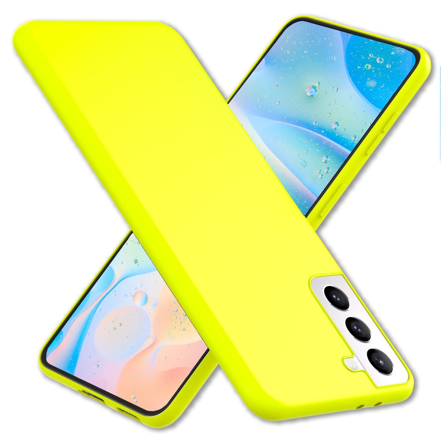 NALIA Bunte Neon Silikonhülle für Samsung Galaxy S22 Plus, Intensive Farbe Rutschfest Samtig Weich Gummiert, Schutzhülle Handyhülle