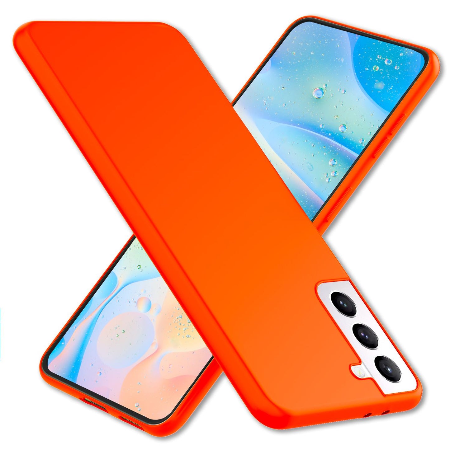 NALIA Bunte Neon Silikonhülle für Samsung Galaxy S22 Plus, Intensive Farbe Rutschfest Samtig Weich Gummiert, Schutzhülle Handyhülle