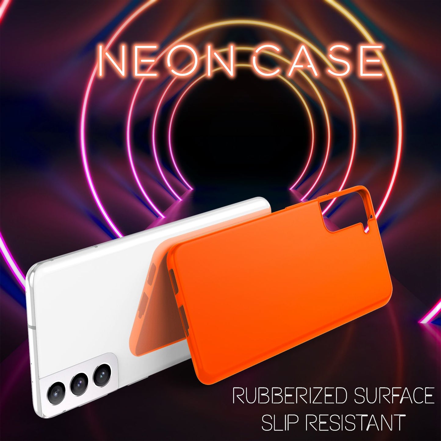 NALIA Bunte Neon Silikonhülle für Samsung Galaxy S22 Plus, Intensive Farbe Rutschfest Samtig Weich Gummiert, Schutzhülle Handyhülle