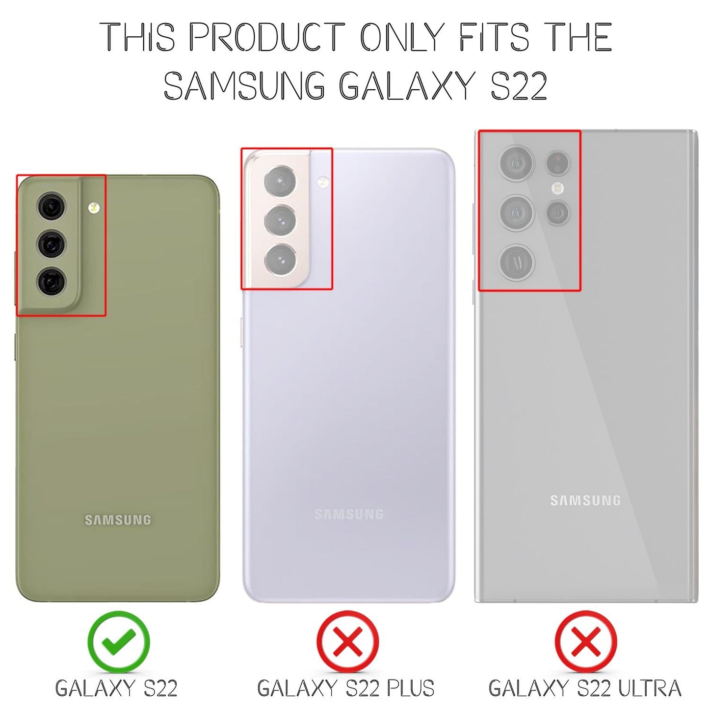 Husă de telefon NALIA Clear Neon pentru Samsung Galaxy S22 - Subțire, Transparentă, Culori Neon Vibrante