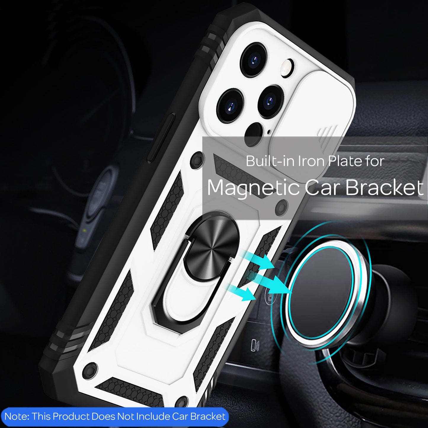 NALIA Military-Style Ringhülle für iPhone 13 Pro Max, Extrem Schützend mit Display-Rahmen & Kamera-Abdeckung