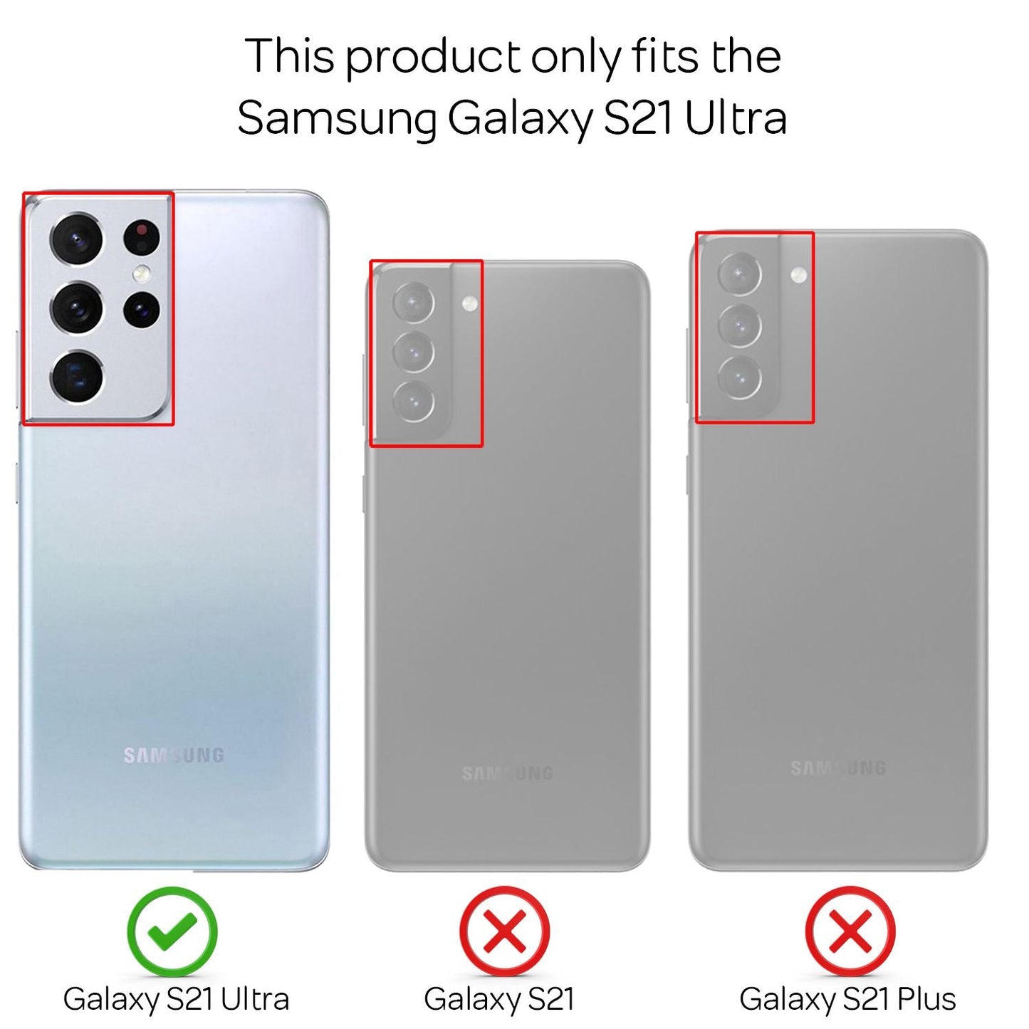 NALIA Galaxy S21 Ultra Ringhülle Extrem Schutz - 360° Ring Standfunktion, Display-Rahmen, Kamera-Abdeckung
