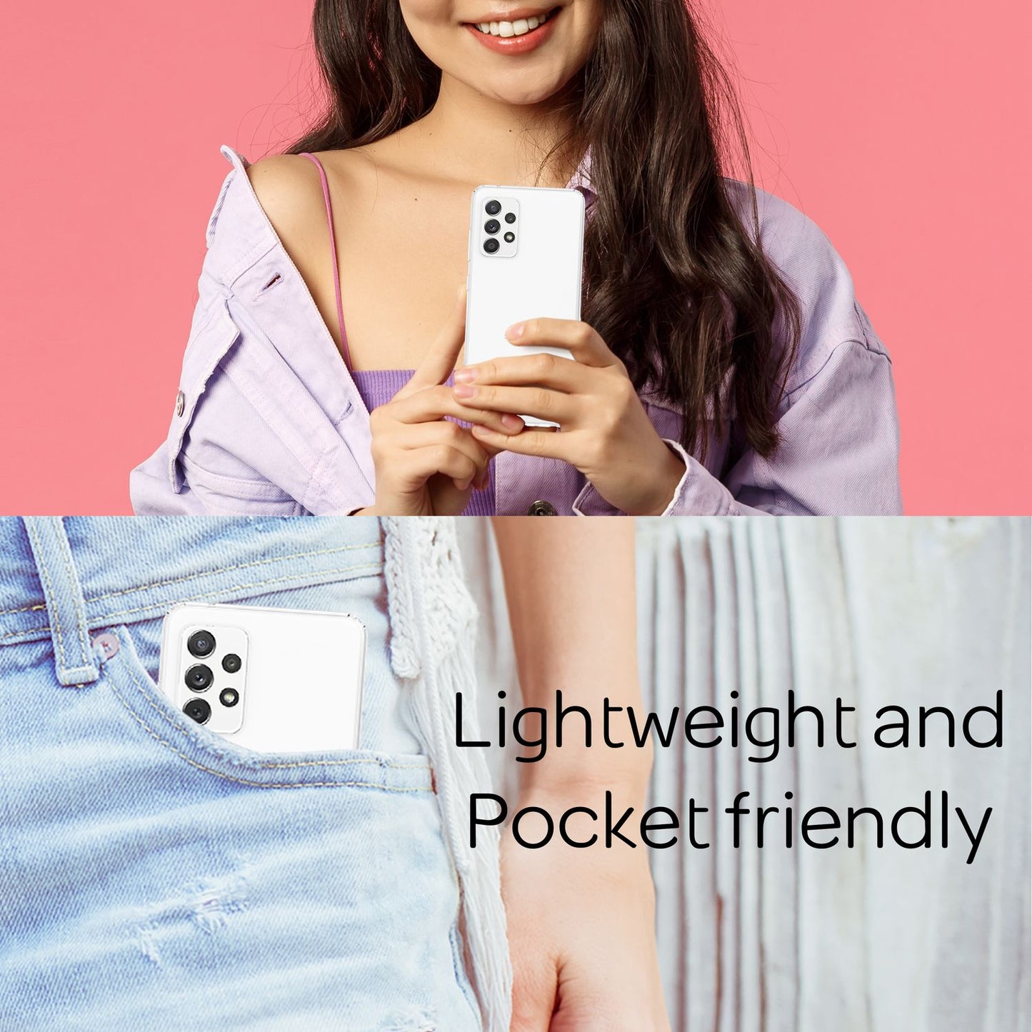 Für Samsung Galaxy A33 - Klare Kratzfeste Handy Hülle Harte Rückseite & Silikon