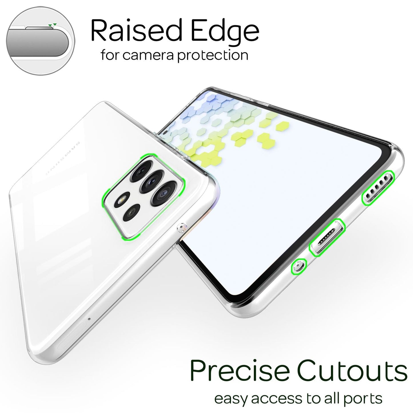 NALIA Galaxy A33 AirFlex Hülle Transparent - Anti Gelb Klarheit Kapazität Leistung Größe