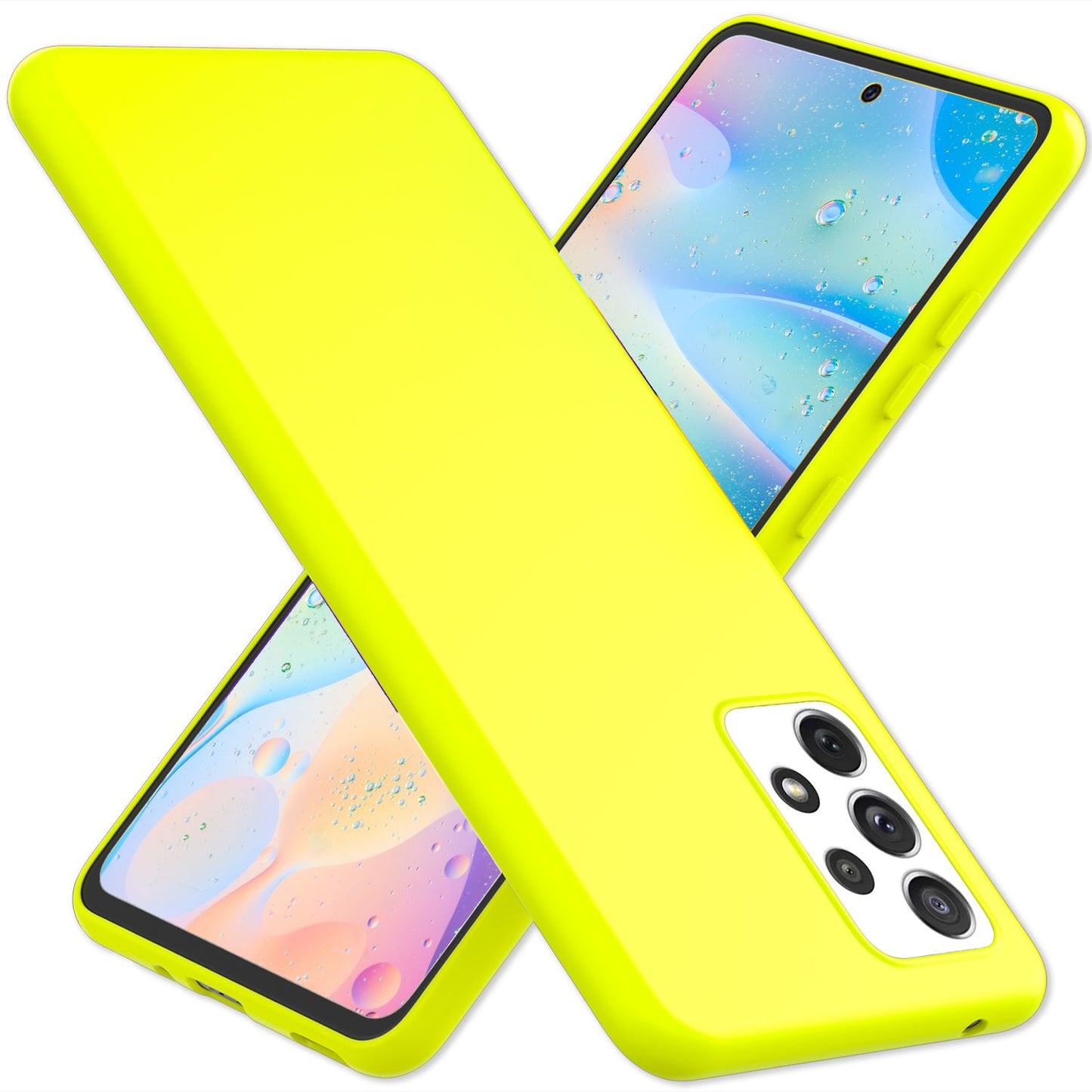Für Samsung Galaxy A33 - Bunte Neon Silikon Hülle Rutschfest Dünn Schutz Cover