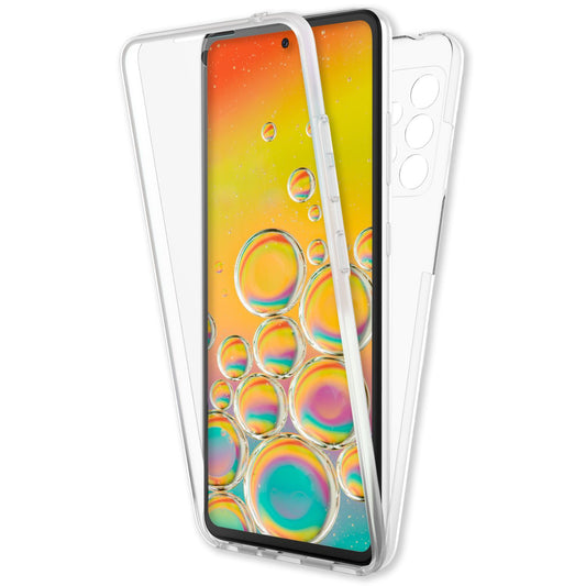 Für Samsung Galaxy A33 - Klare 360° Handy Hülle Hard Case Komplett Schutz Etui