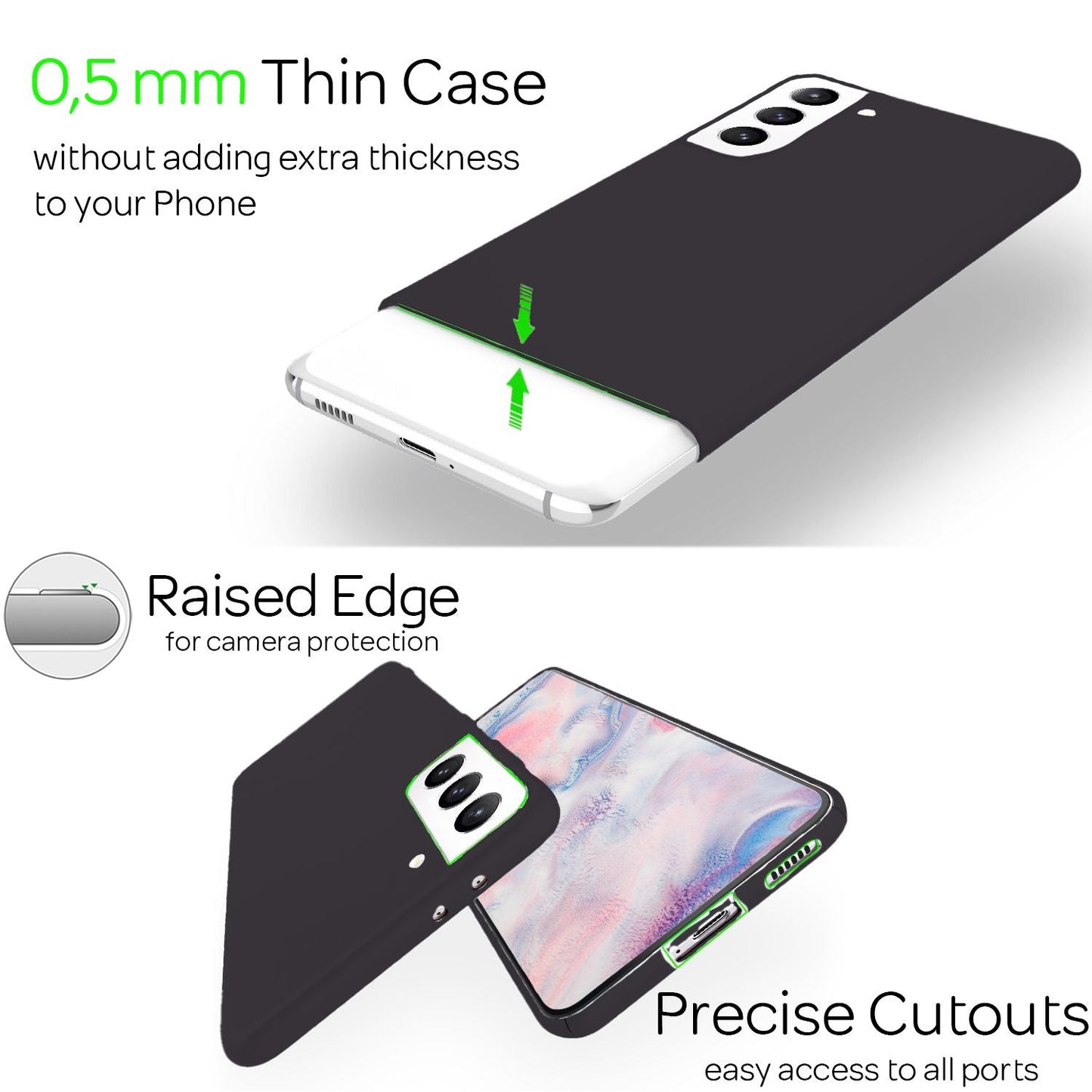 NALIA Ultra-Dünnes Hardcase für Samsung Galaxy S22