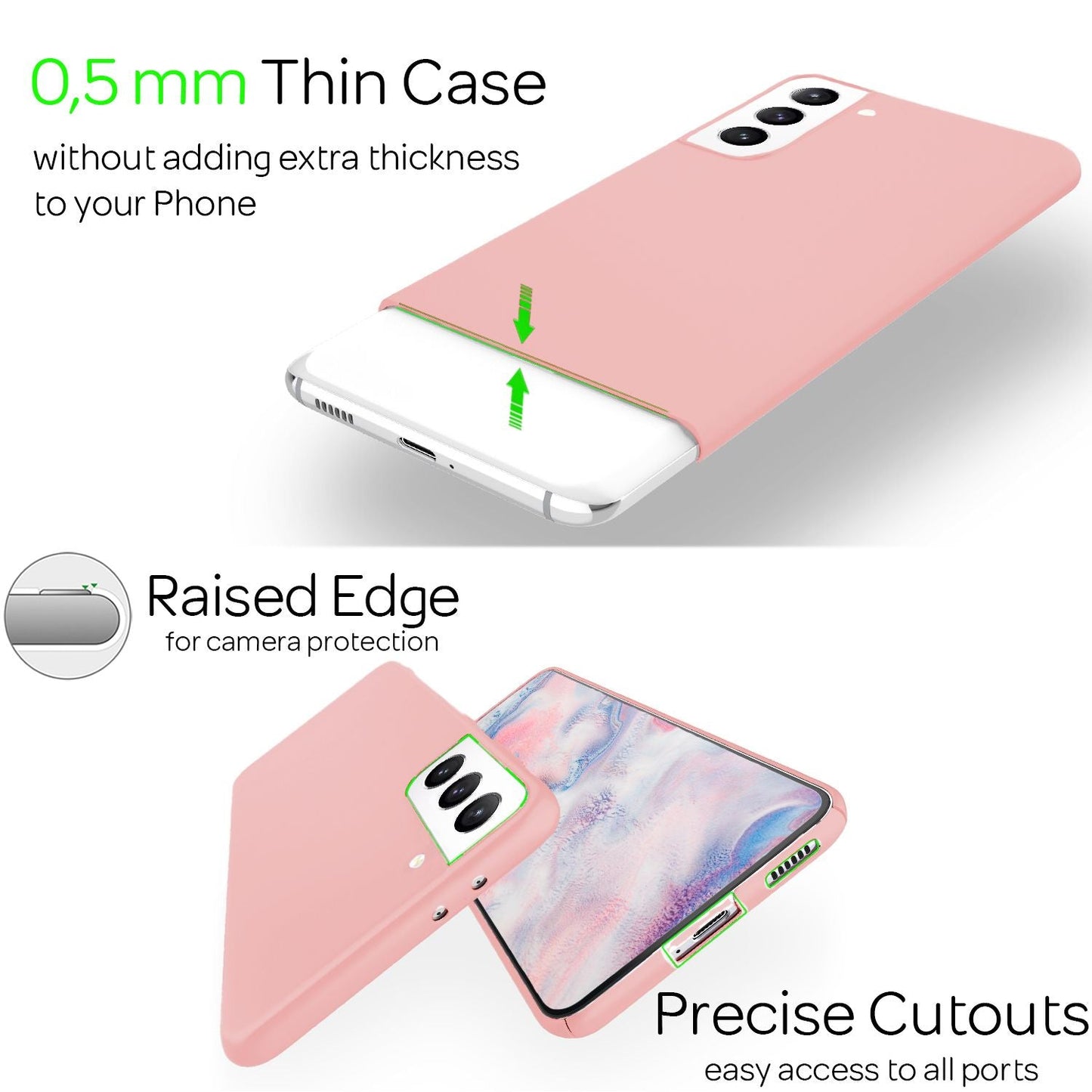 NALIA Ultra-Dünnes Hardcase für Samsung Galaxy S22