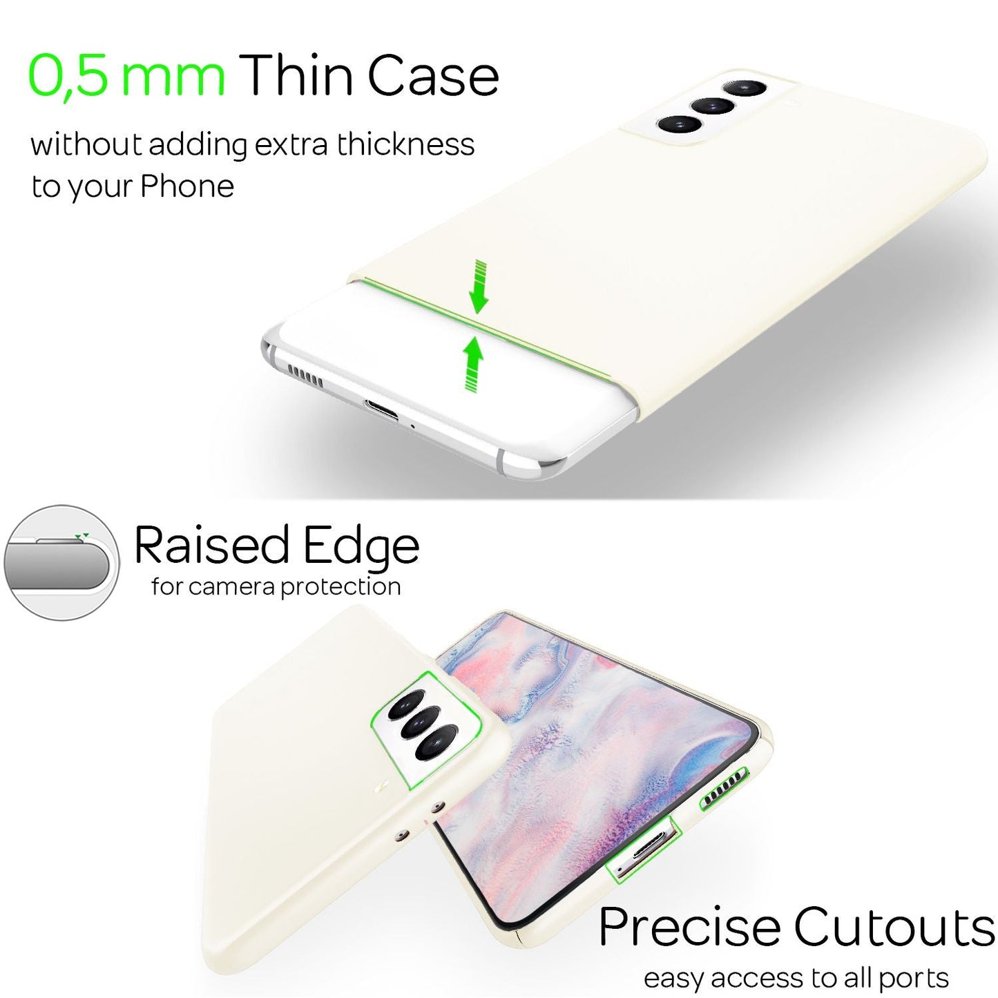 NALIA Ultra-Dünnes Hardcase für Samsung Galaxy S22 Plus