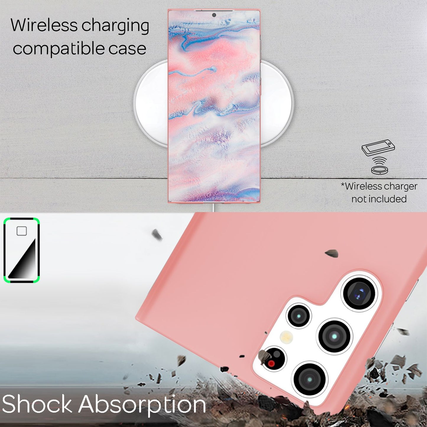 NALIA Ultra-Dünnes Hardcase für Samsung Galaxy S22 Ultra, Anti-Fingerabdruck Seidig-Matt Rutschfest Extra-Leicht 0,5mm Schlank, Harte Schutzhülle