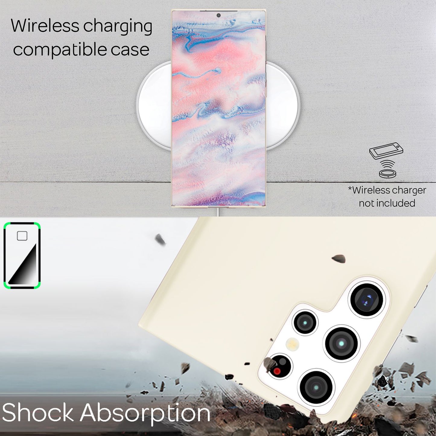 NALIA Ultra-Dünnes Hardcase für Samsung Galaxy S22 Ultra, Anti-Fingerabdruck Seidig-Matt Rutschfest Extra-Leicht 0,5mm Schlank, Harte Schutzhülle