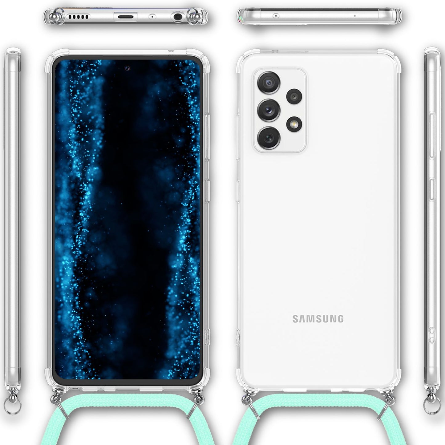 Carcasă Hangit pentru Samsung Galaxy A33, tip crossbody, cu lanț - Capacitate 120 cm, rezistentă la șocuri, potrivire perfectă