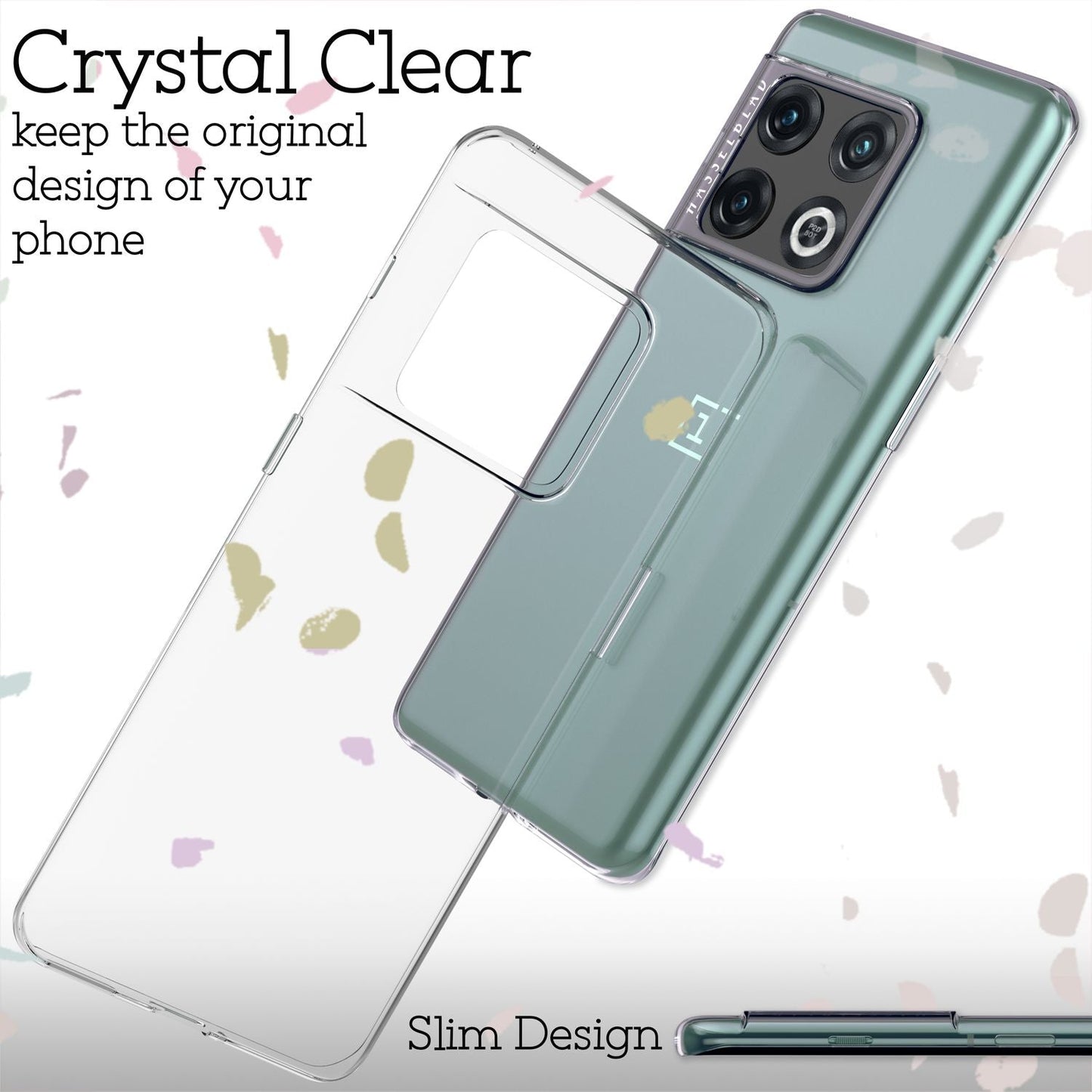 Klare Silikonhülle für OnePlus 10 Pro - Handy Hülle Smartphone Slim Cover Case