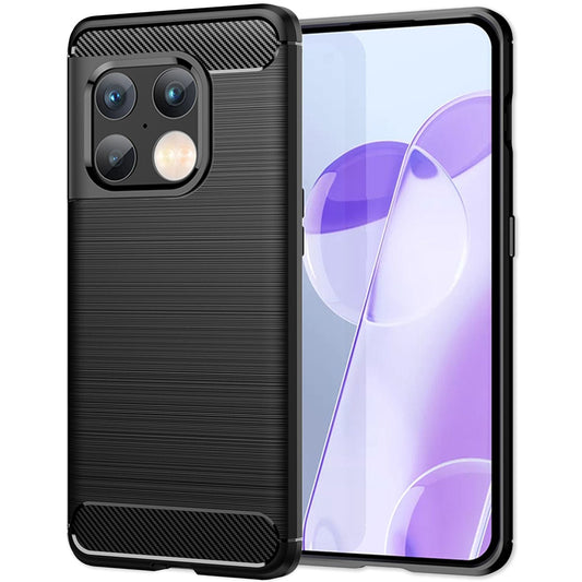 Carbon Look Case für OnePlus 10 Pro - Handy Hülle Smartphone TPU Silikon Cover