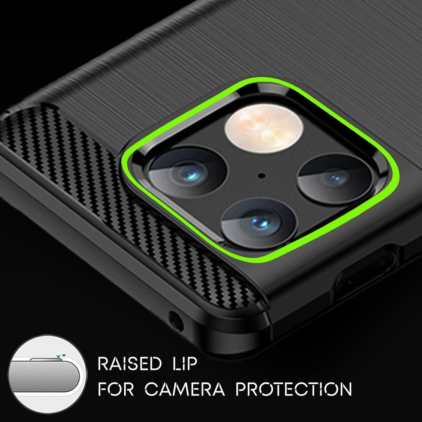 Carbon Look Case für OnePlus 10 Pro - Handy Hülle Smartphone TPU Silikon Cover