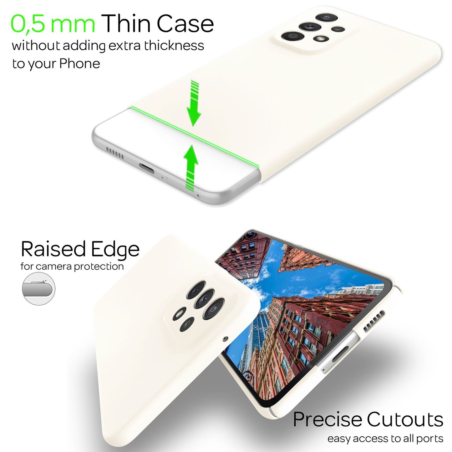 Carcasă ultra-subțire și mată pentru Samsung Galaxy A53 - Carcasă de telefon subțire, cu fixare perfectă