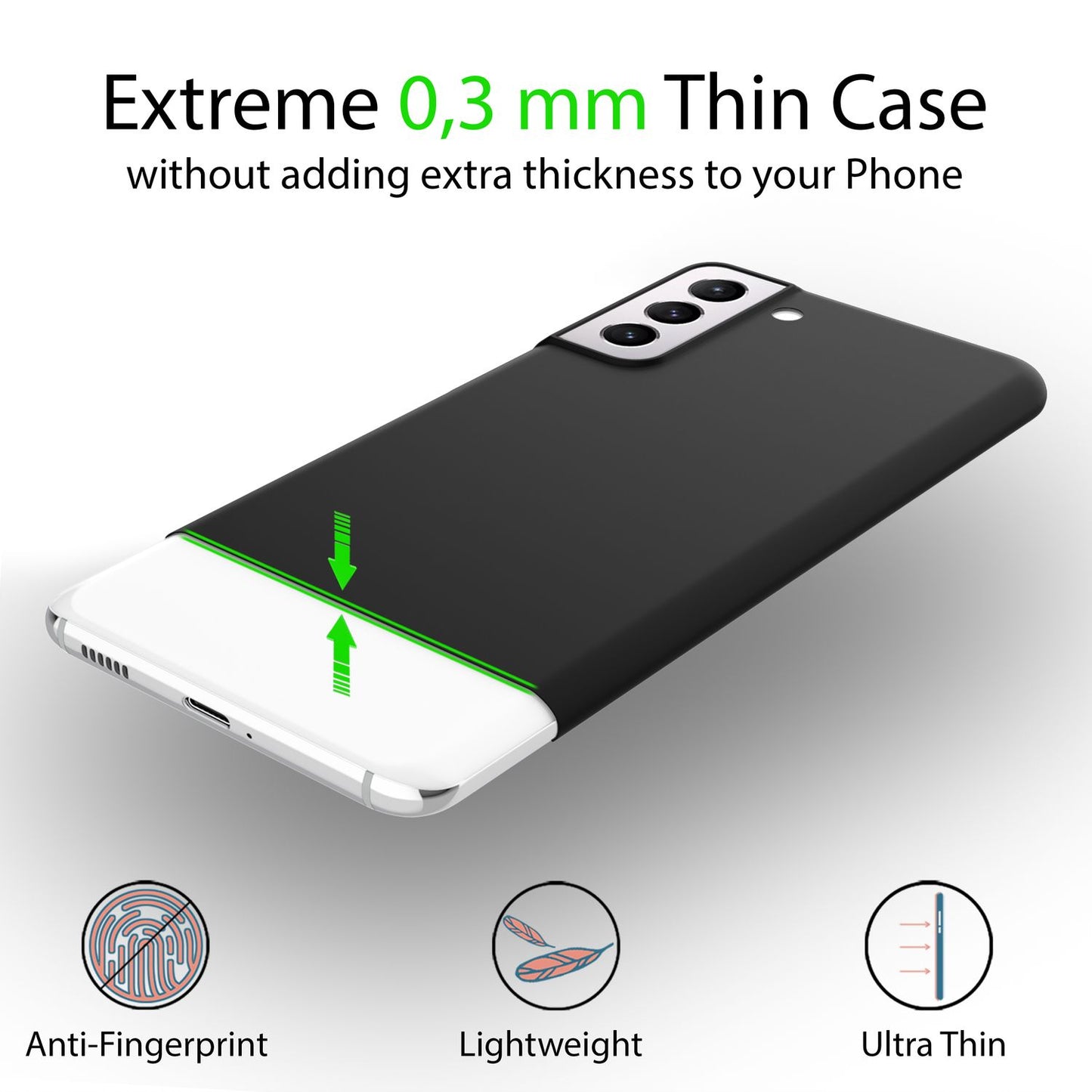 Für Samsung Galaxy S22 Plus - Extra Dünn Hard Case Ultra Slim Handy Hülle Cover