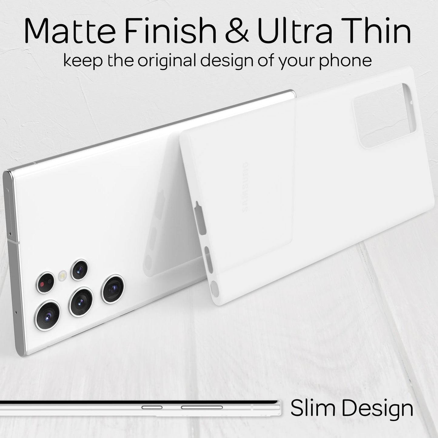 Etui NALIA do Samsunga Galaxy S22 Ultra Phantom o ultrasmukłej konstrukcji – grubość 0,3 mm, ultralekkie, idealnie dopasowane