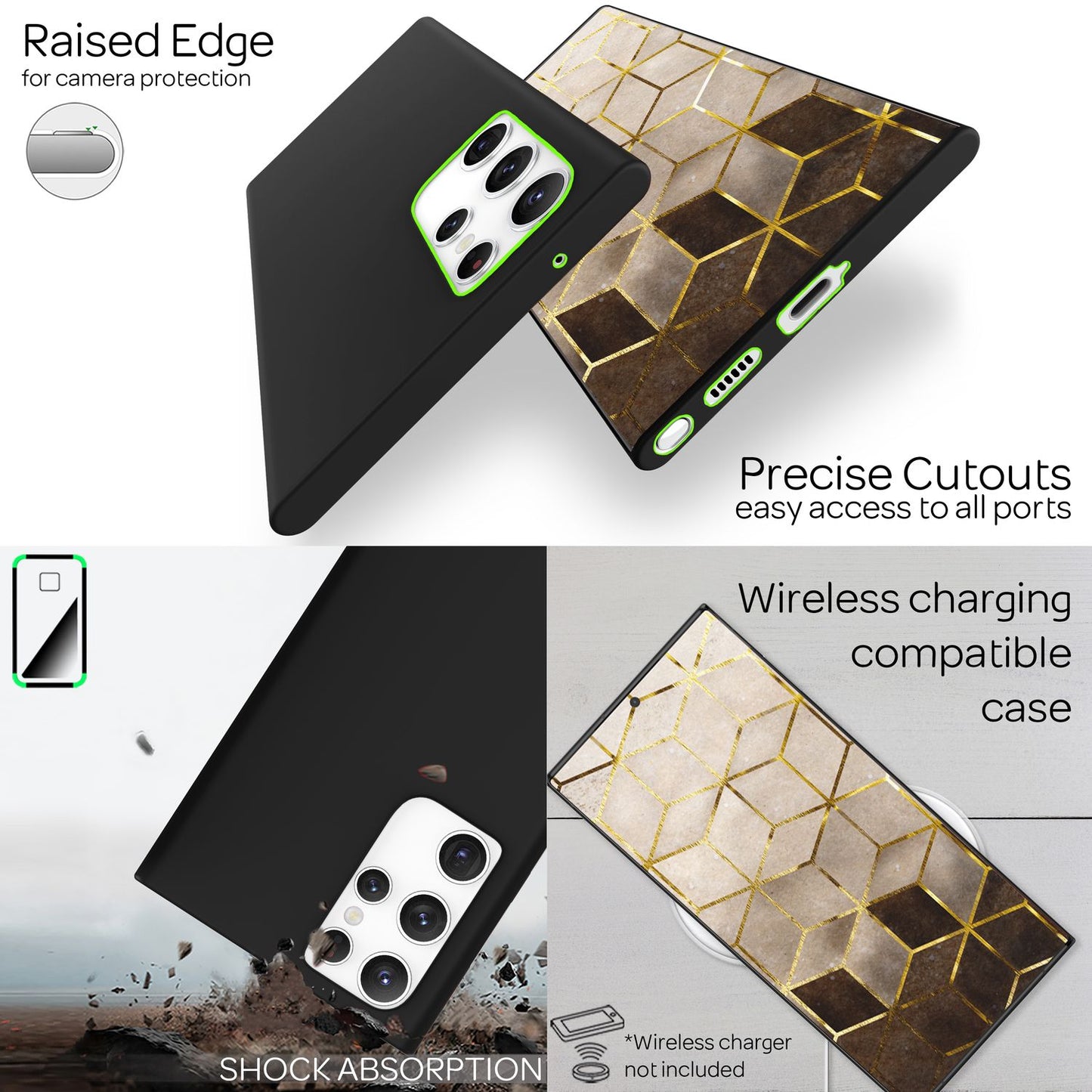 Etui NALIA do Samsunga Galaxy S22 Ultra Phantom o ultrasmukłej konstrukcji – grubość 0,3 mm, ultralekkie, idealnie dopasowane