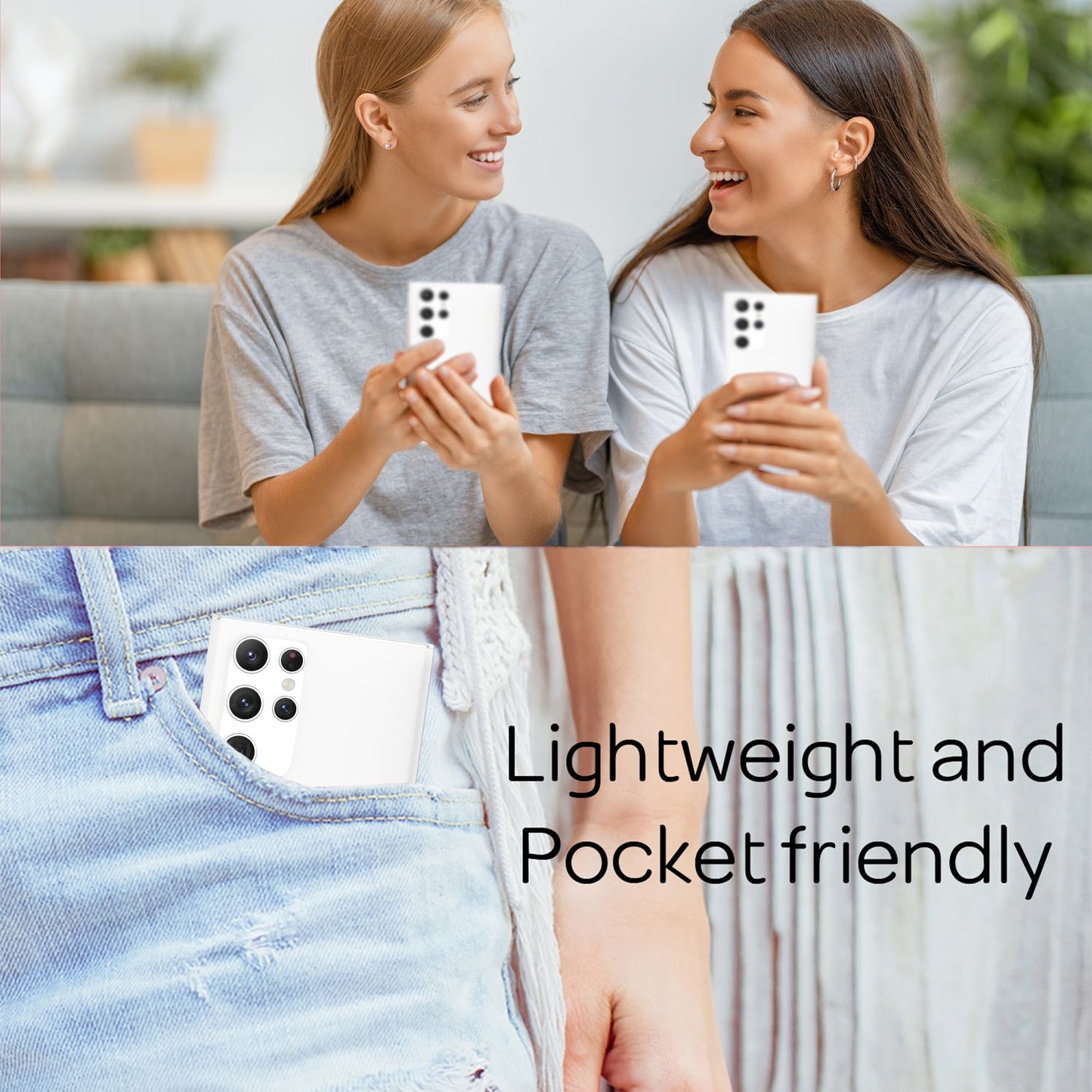 Etui NALIA do Samsunga Galaxy S22 Ultra Phantom o ultrasmukłej konstrukcji – grubość 0,3 mm, ultralekkie, idealnie dopasowane