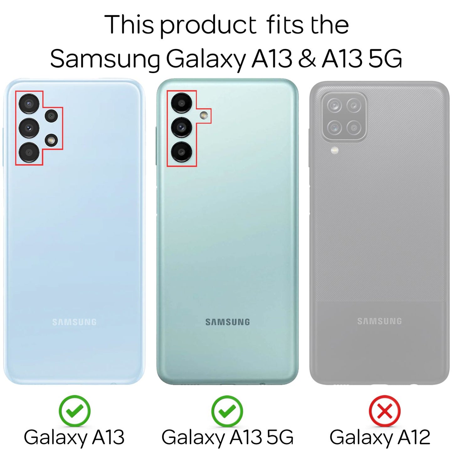 Husă transparentă Hangit pentru Galaxy A13 cu lanț - Dimensiune 6,6 inci, ușoară, practică