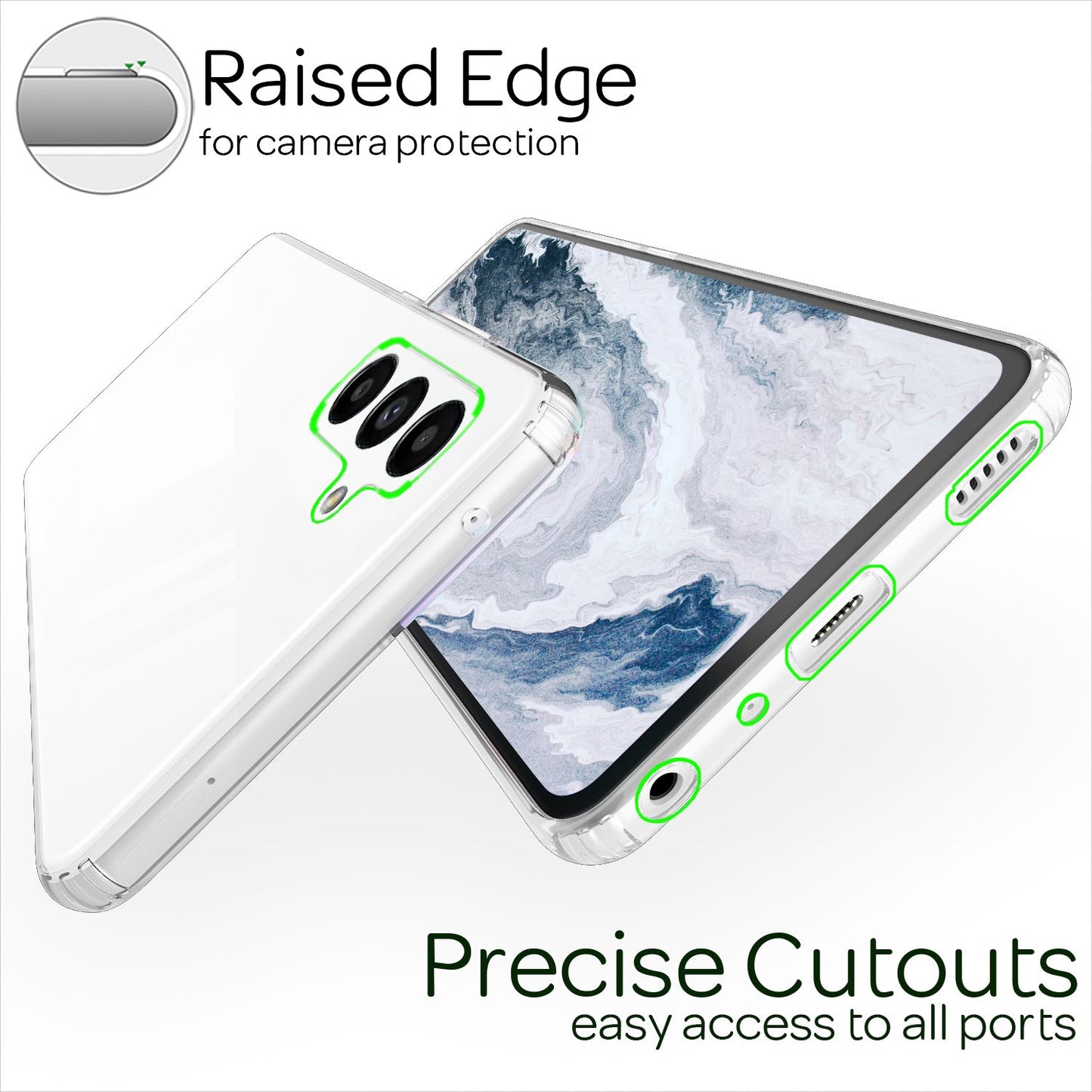 NALIA Ignite Klar Hülle - Galaxy A13 5G Kompatibel, Dünn, Kratzfest