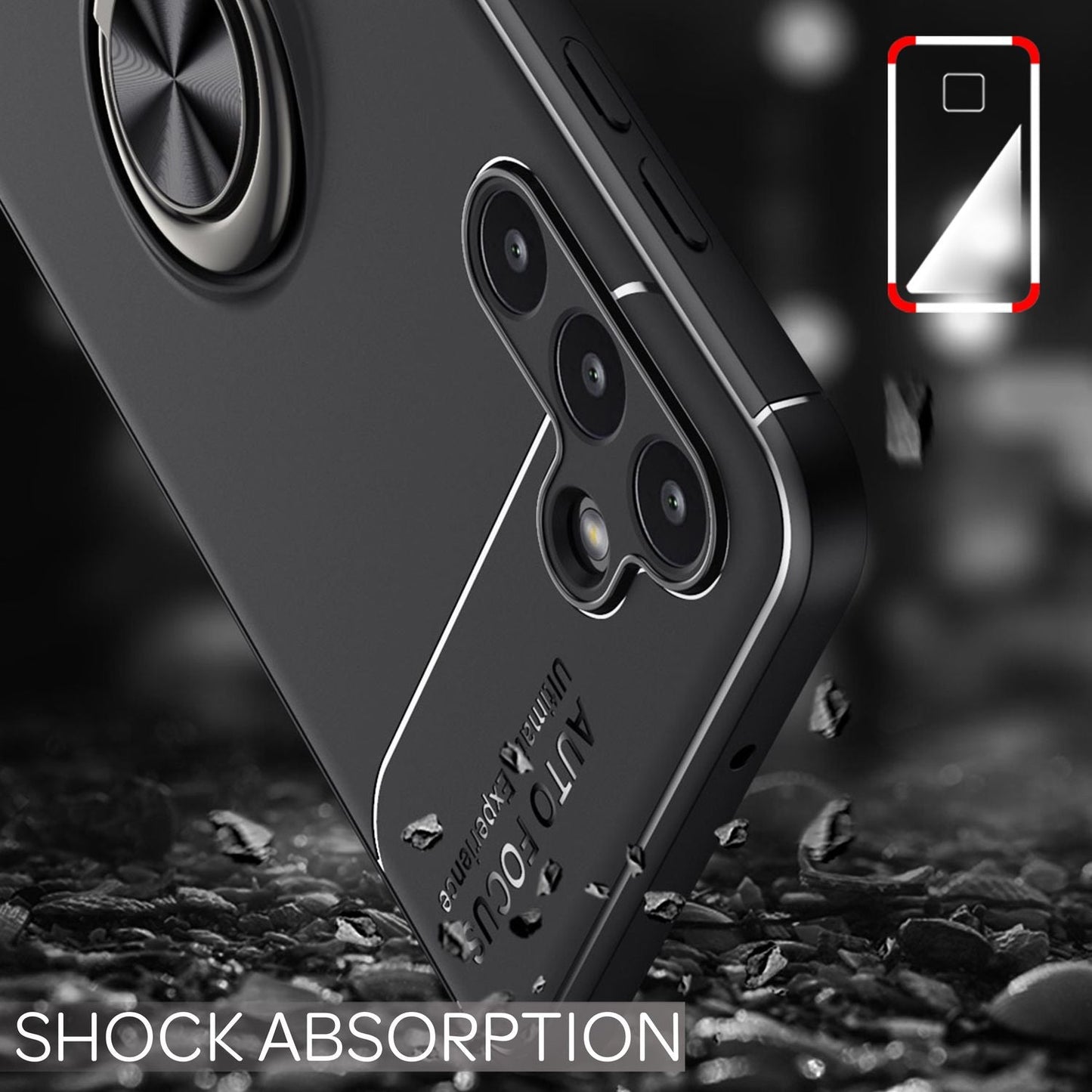 Hülle für Samsung Galaxy A13 5G Ringhülle Ständer Aufsteller Cover Schutzhülle