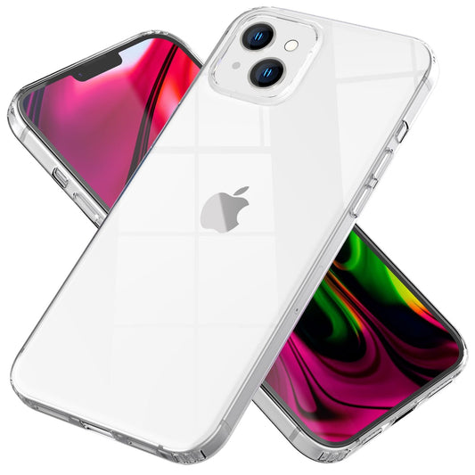 Carcasă pentru iPhone 14 - Carcasă transparentă rezistentă la zgârieturi și bară de protecție din silicon