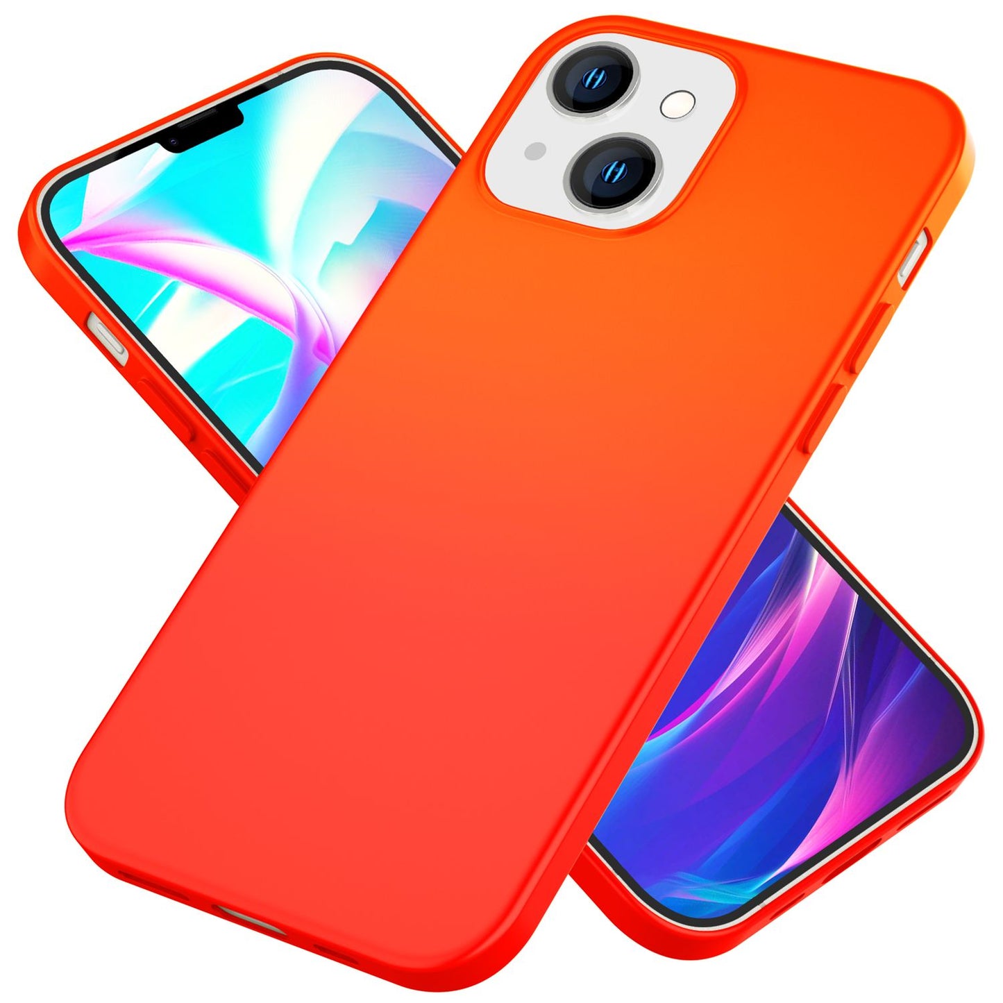NALIA NeonShock Culori Neon Radiant - Material TPU, Potrivire perfectă pentru iPhone 14, Antiderapantă