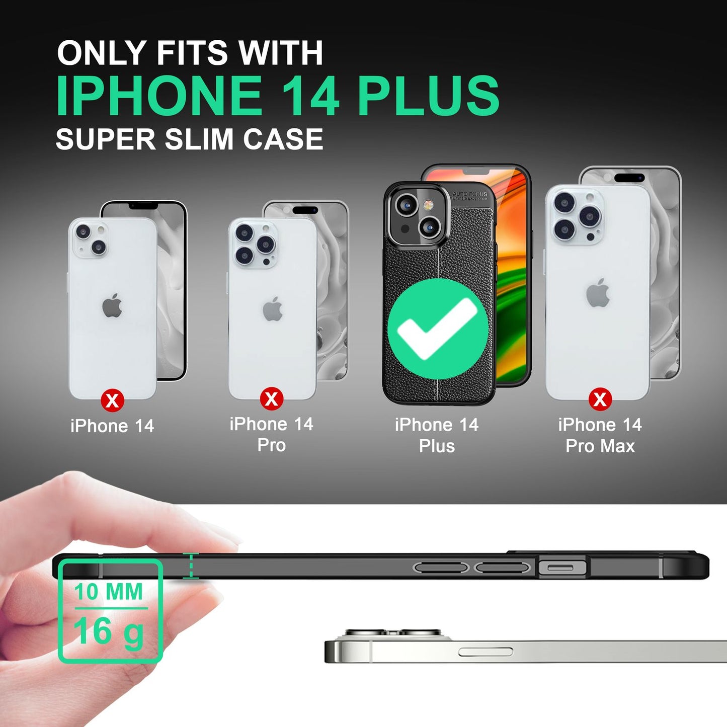 NALIA Barron Leder Look Hülle - TPU Silikon Anti-Fingerprint,Passgenau