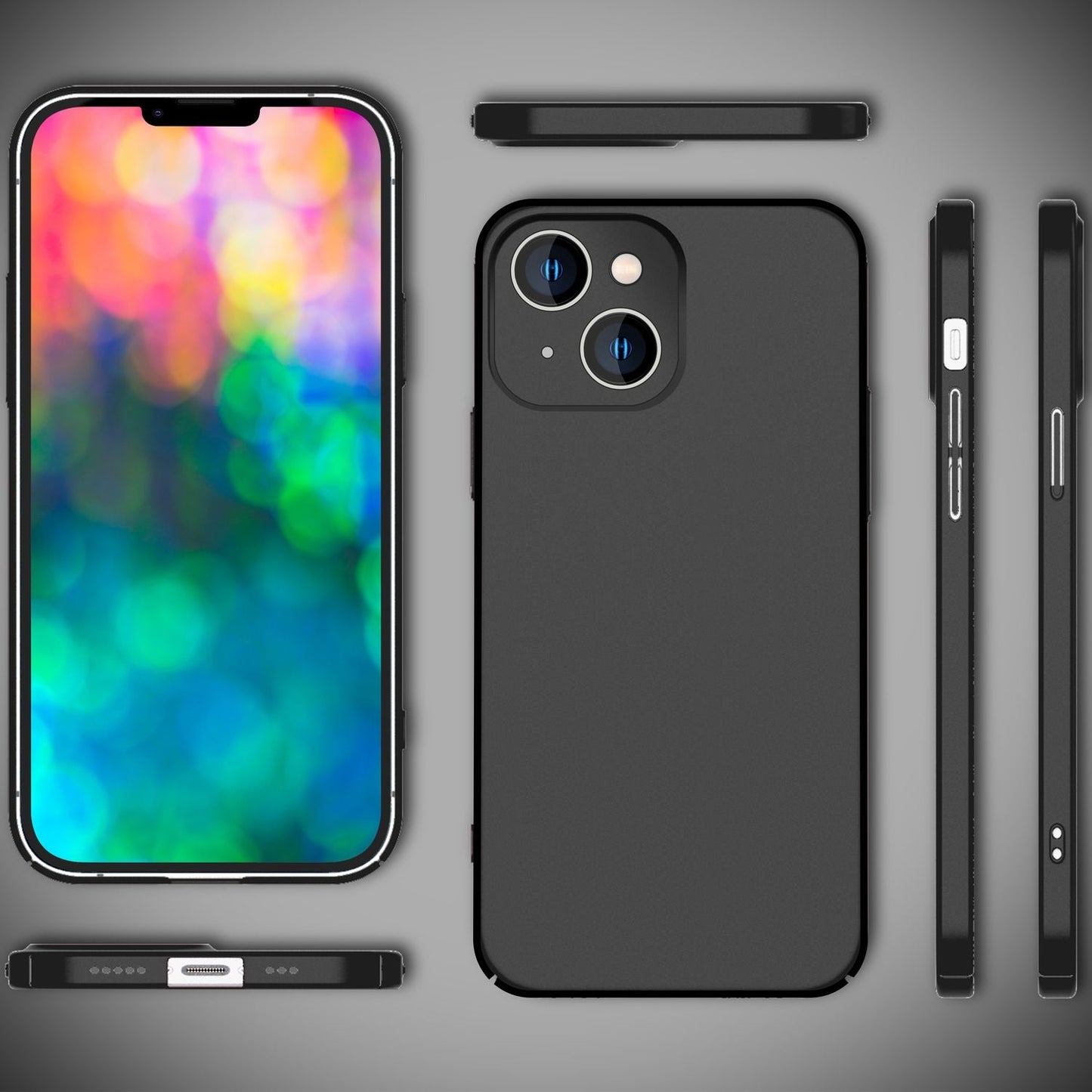 Dünnes Hardcase für iPhone 14 Plus, Schutz Hülle 0,5mm Slim Handy Cover Mattiert