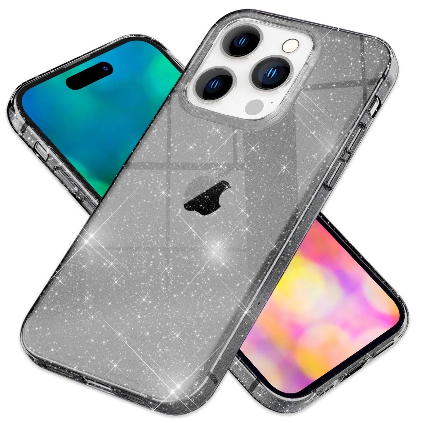 Husă pentru iPhone 14 Pro Max - Husă de telefon cu sclipici, Husă transparentă cu sclipici