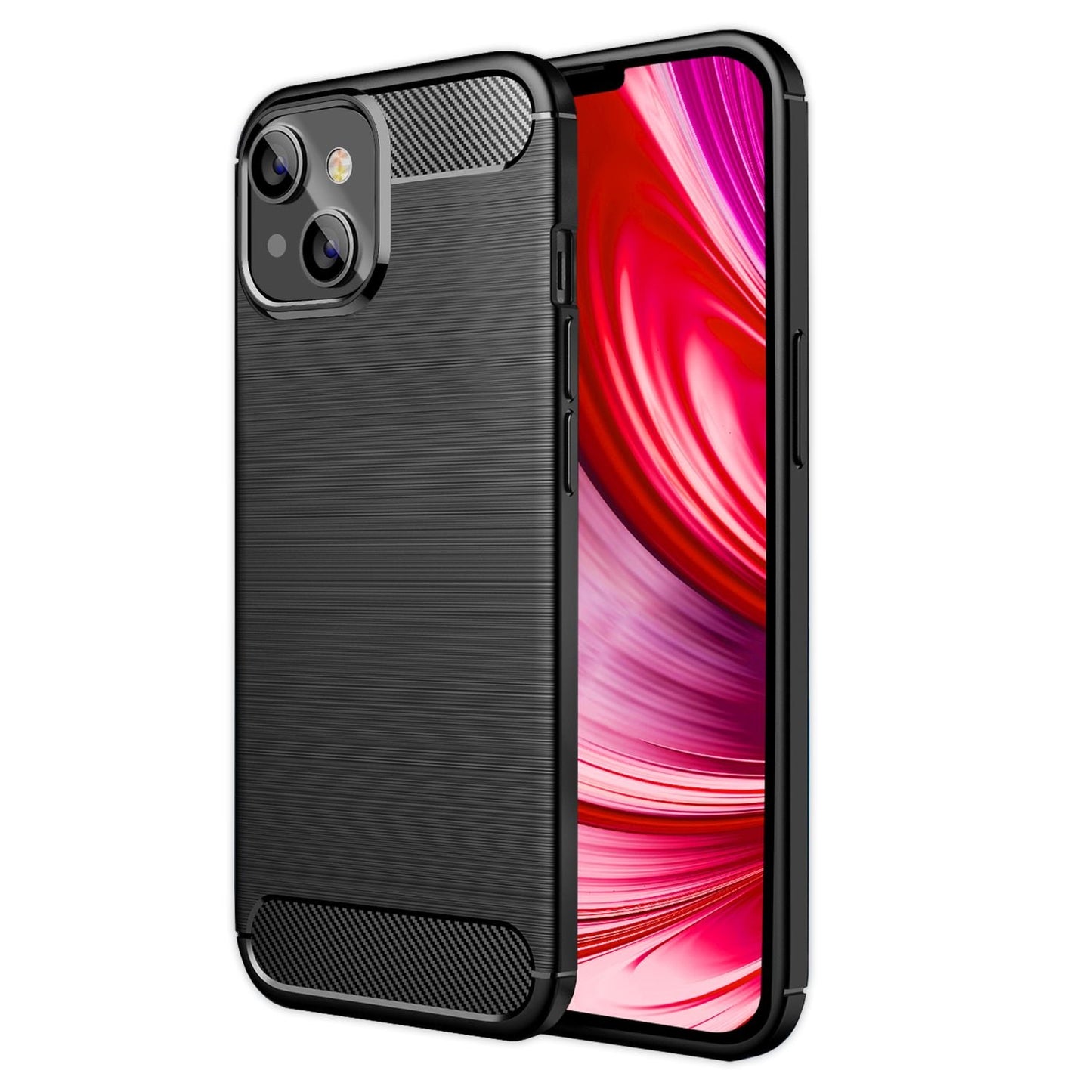 Etui NALIA Berlin Vortex Carbon Style – rozmiar do iPhone'a 14 TPU