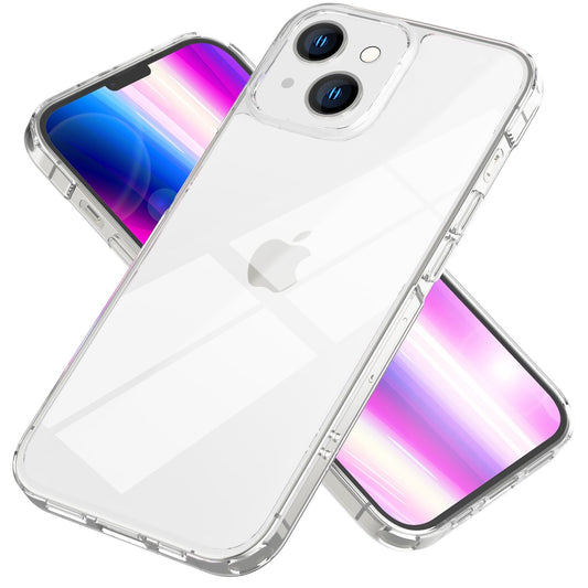 Klare Hülle für iPhone 14 - Transparent Kratzfest Anti-Gelb Clear Acryl Cover