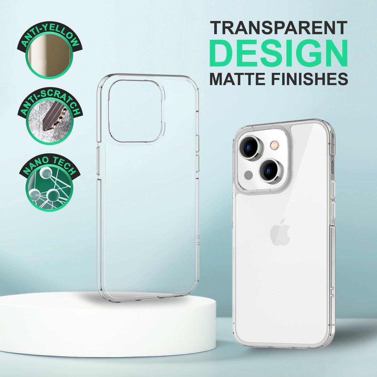 Für iPhone 14 Plus Hülle Klar Durchsichtig Transparent Clear Cover Crystal Case