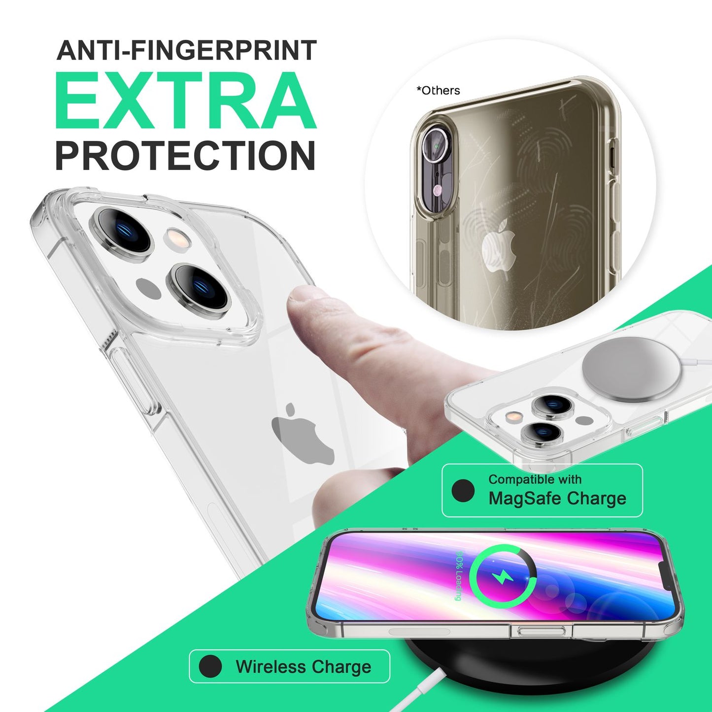 Für iPhone 14 Plus Hülle Klar Durchsichtig Transparent Clear Cover Crystal Case