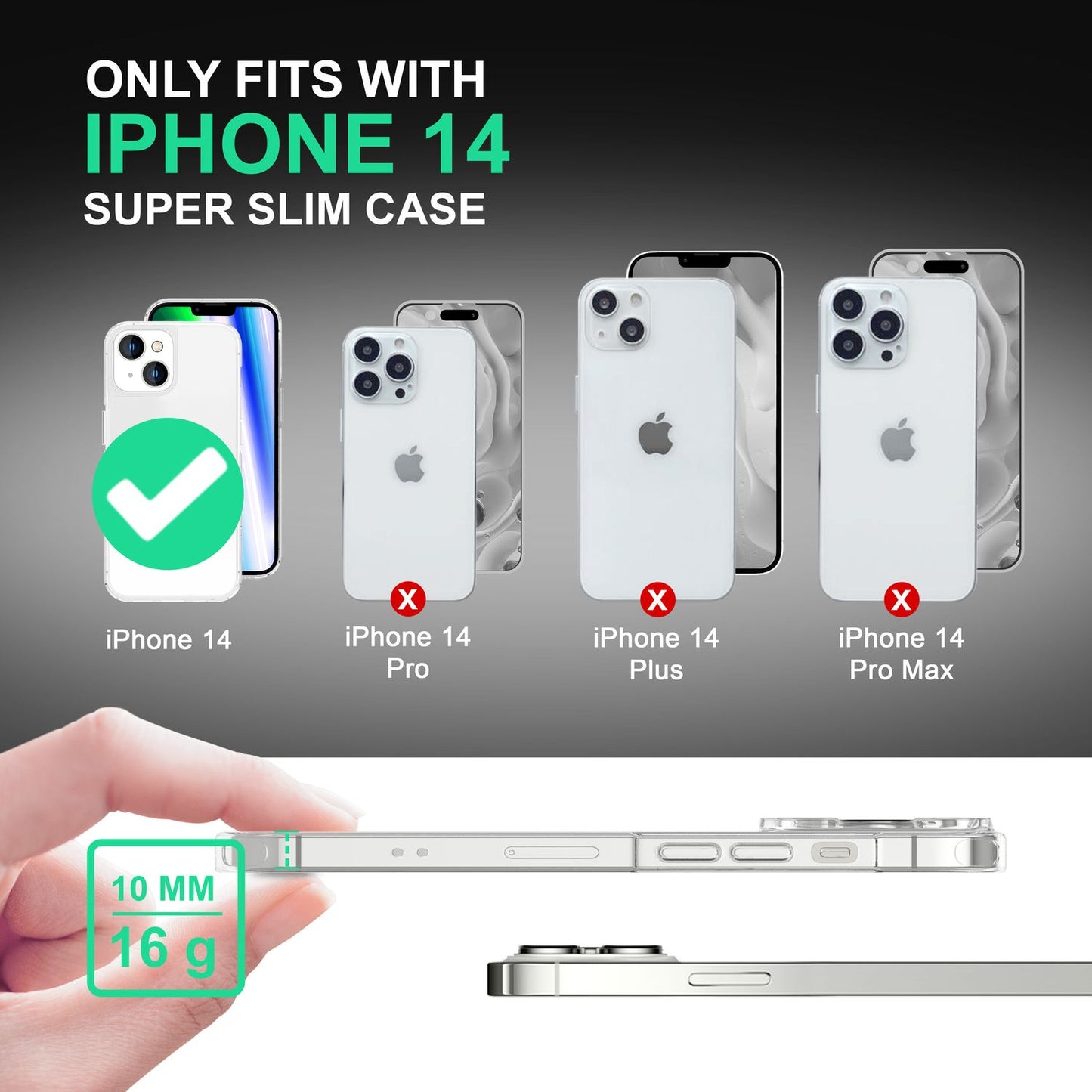 Matowe etui NALIA Nyte - do iPhone'a 14, odporne na odciski palców, odporne na zarysowania