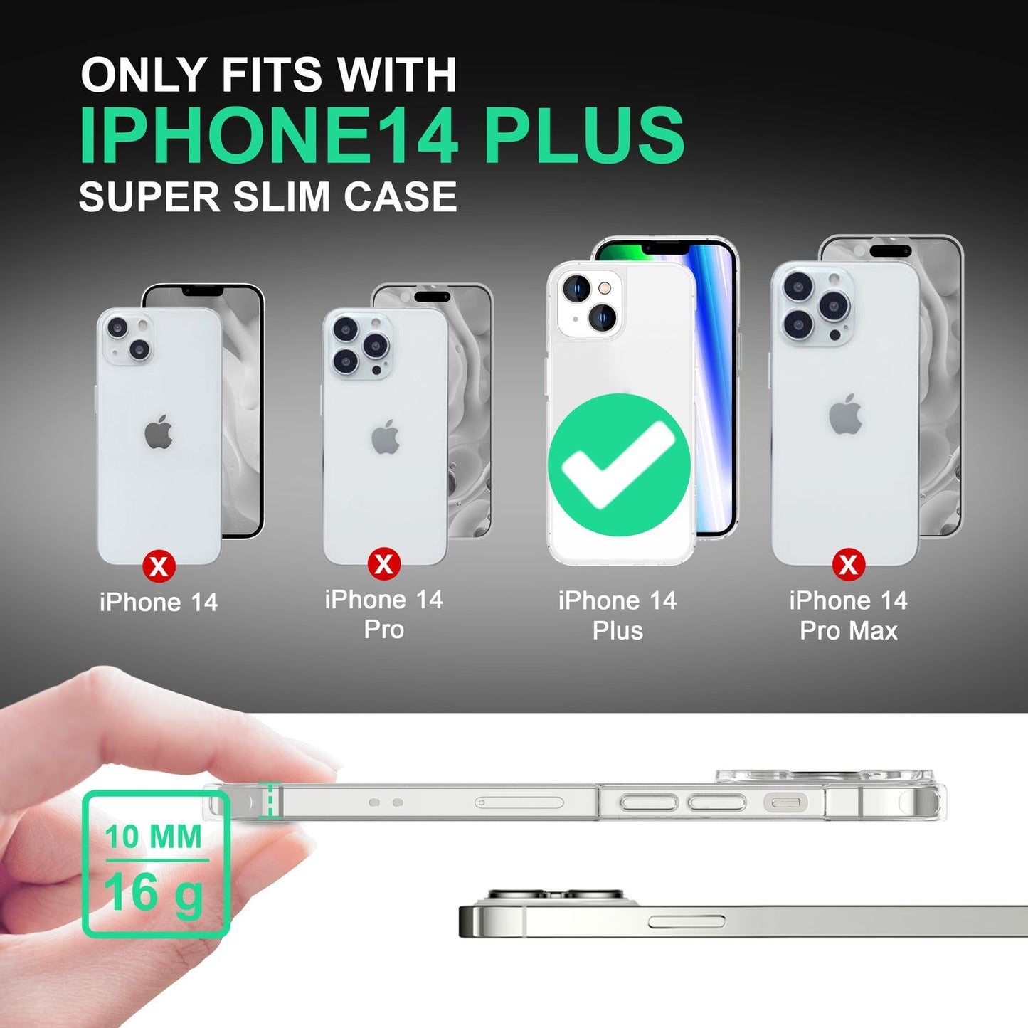 Für iPhone 14 Plus Hülle Matt Klar Durchscheinend Kratzfest Schutz Handyhülle