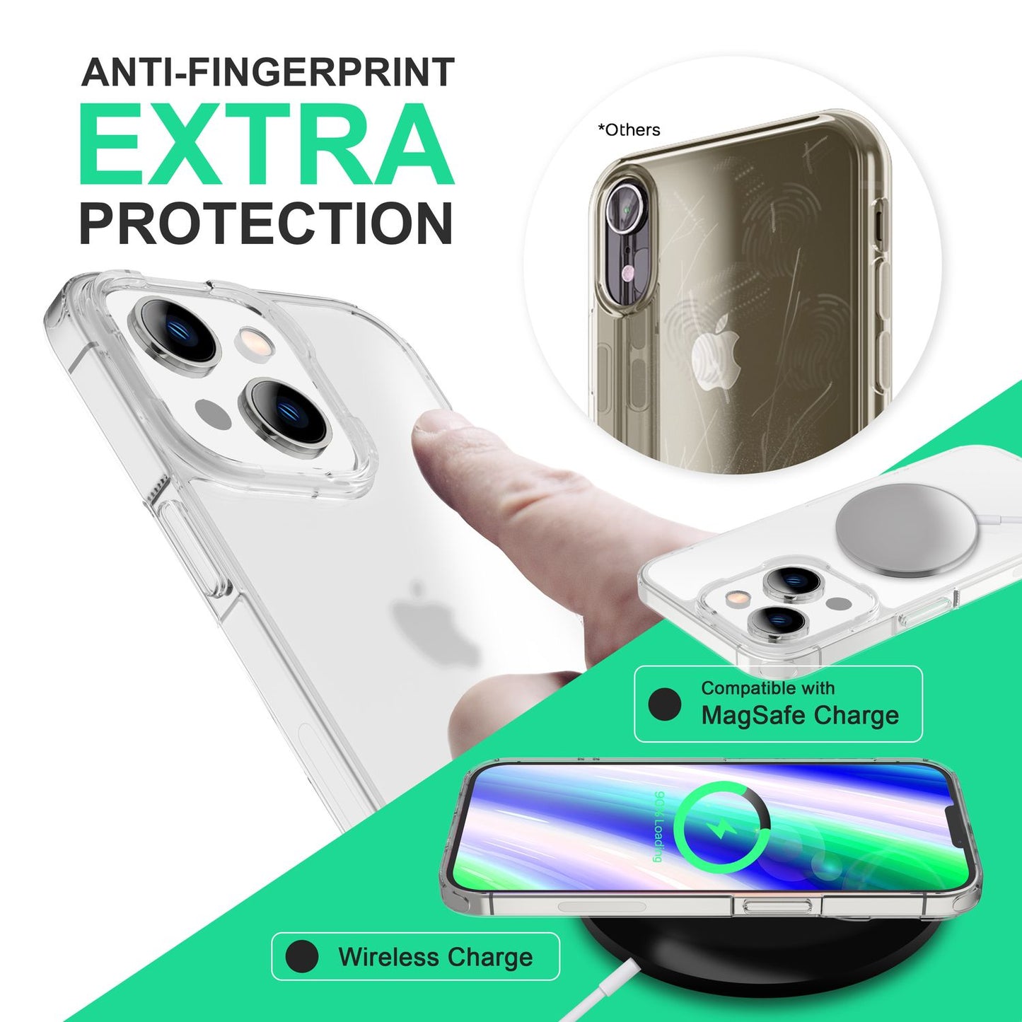 Für iPhone 14 Plus Hülle Matt Klar Durchscheinend Kratzfest Schutz Handyhülle