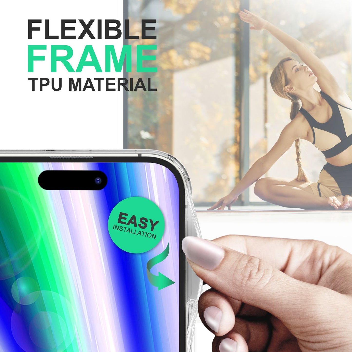 NALIA Nyte Matt Translucent - Dimensiunea iPhone 14 Pro Max, Acrilic