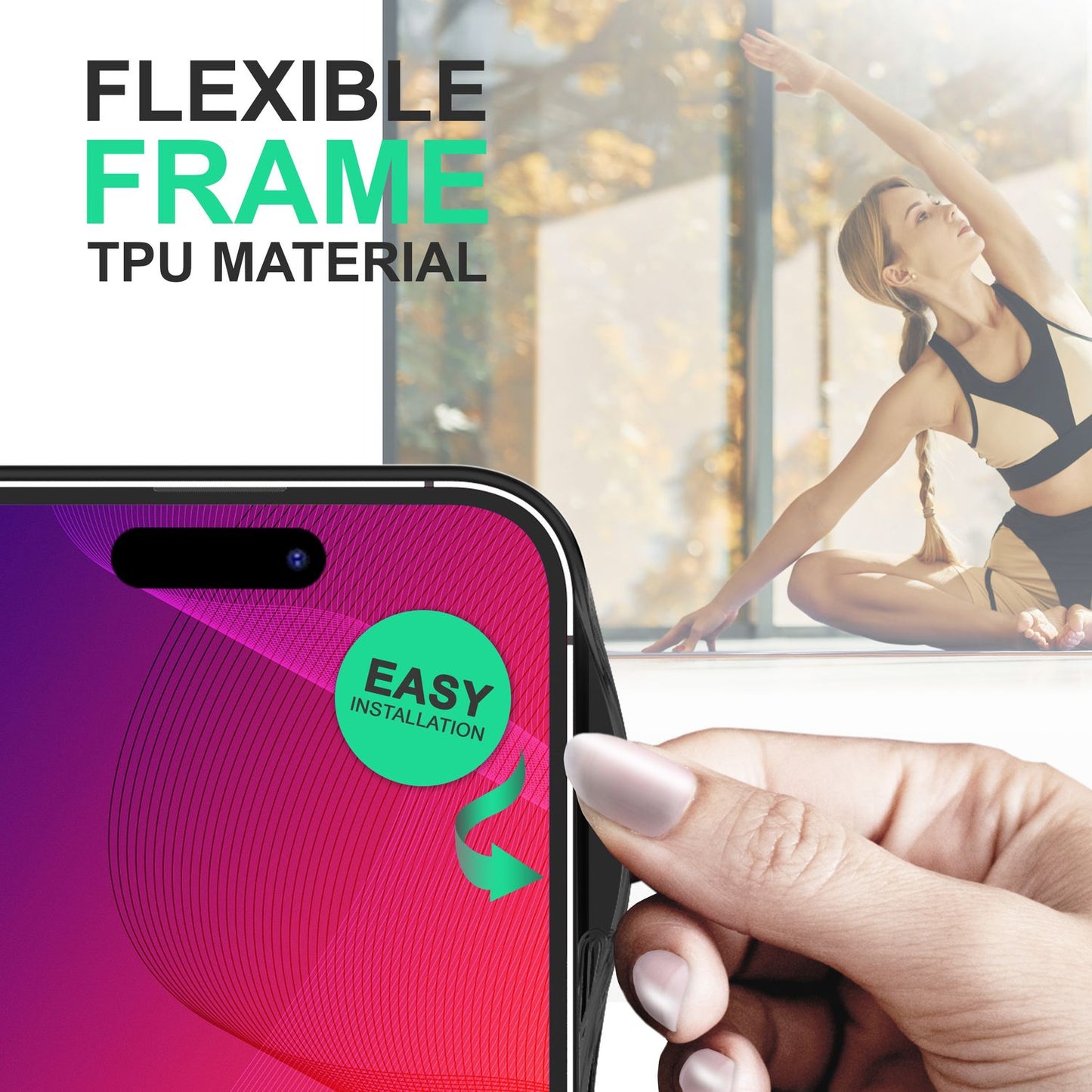 Hybrid Hülle für iPhone 14 Pro - Klar Transparent Acryl Cover Schutz Rahmen Case