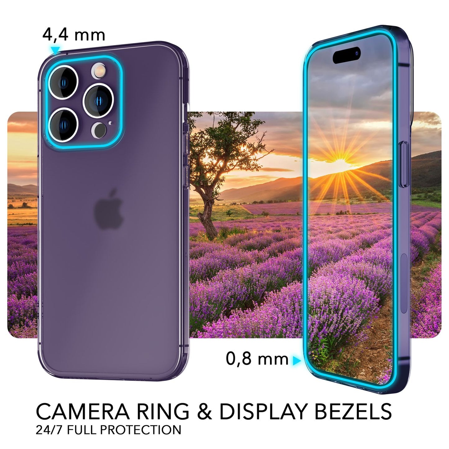 Ultra Dünne Hülle für iPhone 14 Pro Max, Slim 0,3mm Durchsichtig Case Handyhülle