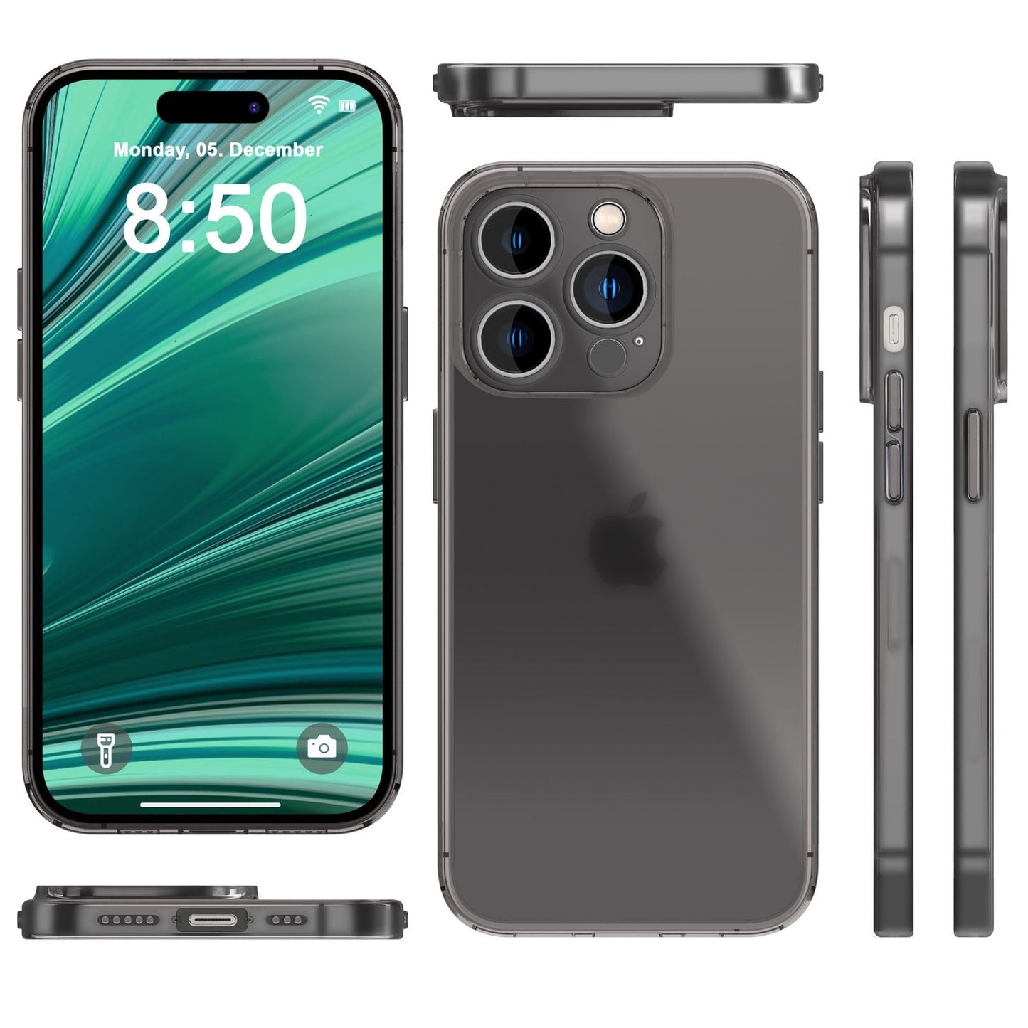 Ultra Dünne Hülle für iPhone 14 Pro Max, Slim 0,3mm Durchsichtig Case Handyhülle