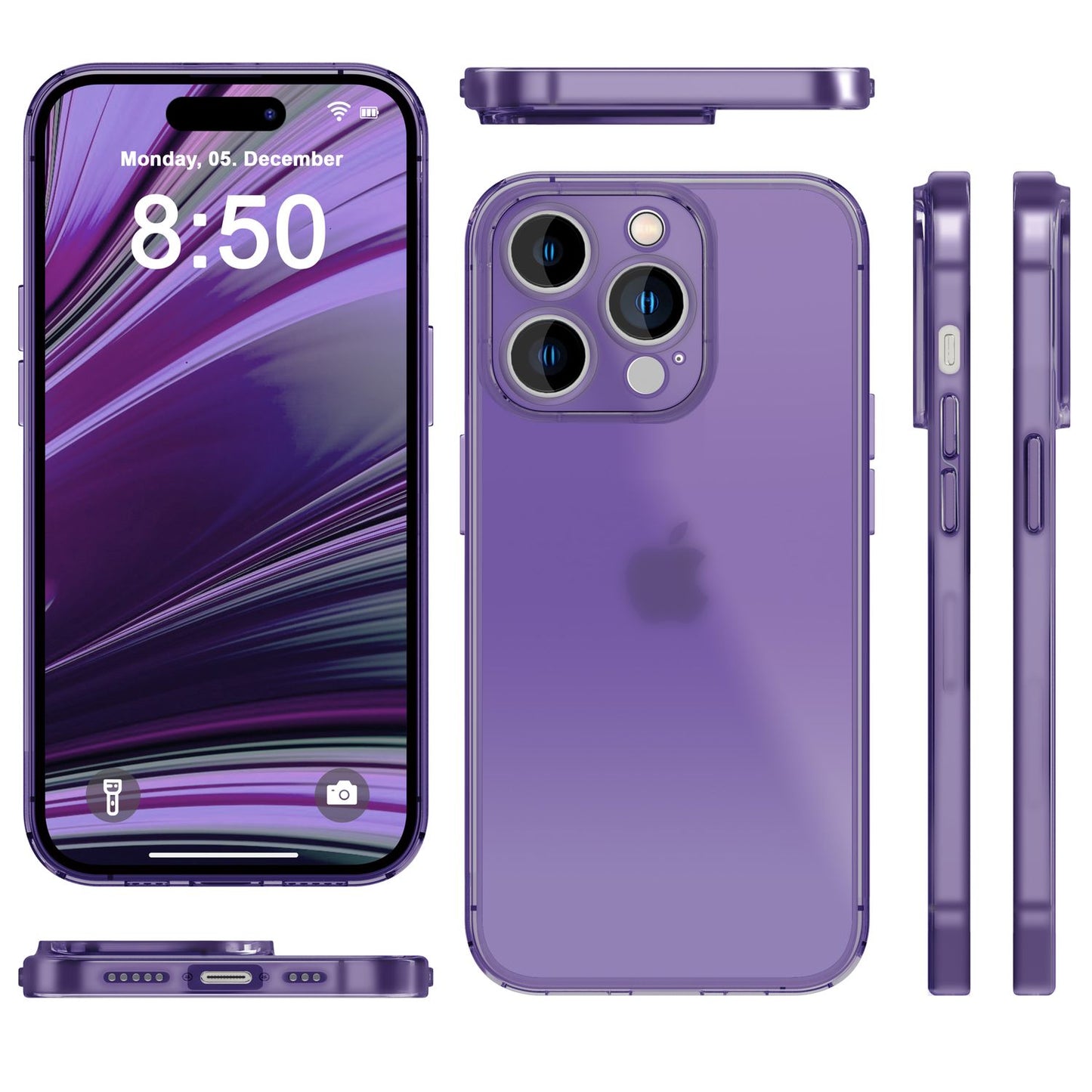 Ultra Dünne Hülle für iPhone 14 Pro Max, Slim 0,3mm Durchsichtig Case Handyhülle