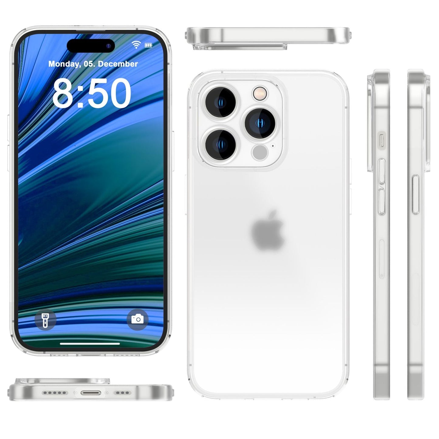 Ultra Dünne Hülle für iPhone 14 Pro Max, Slim 0,3mm Durchsichtig Case Handyhülle