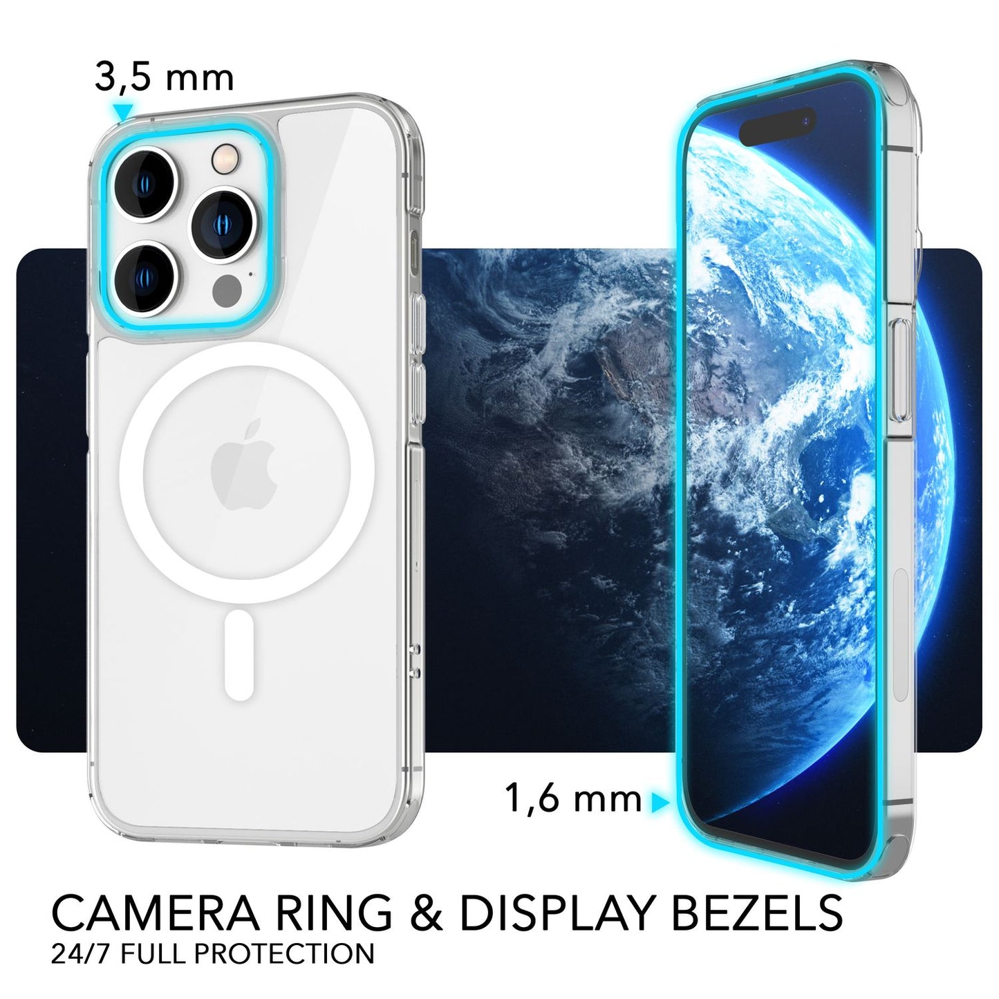 MagPower IPhone 14 Pro Max MagSafe Klar Hülle Transparent - Passgenau, Kratzfest, Anti Gelb