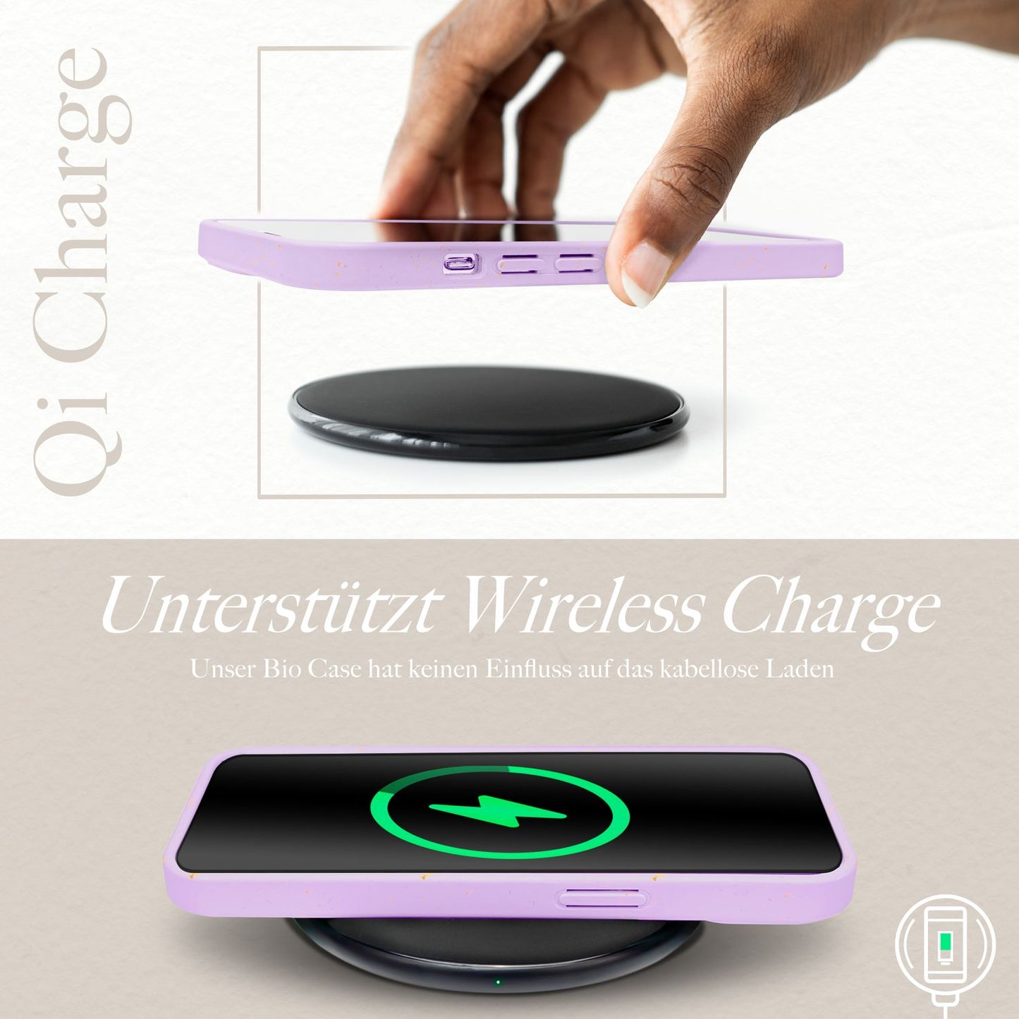 BioVera Hülle iPhone 14 Pro Nachhaltig - Passform iPhone 14 Pro, Recycelte Materialien, Dünn und Leicht