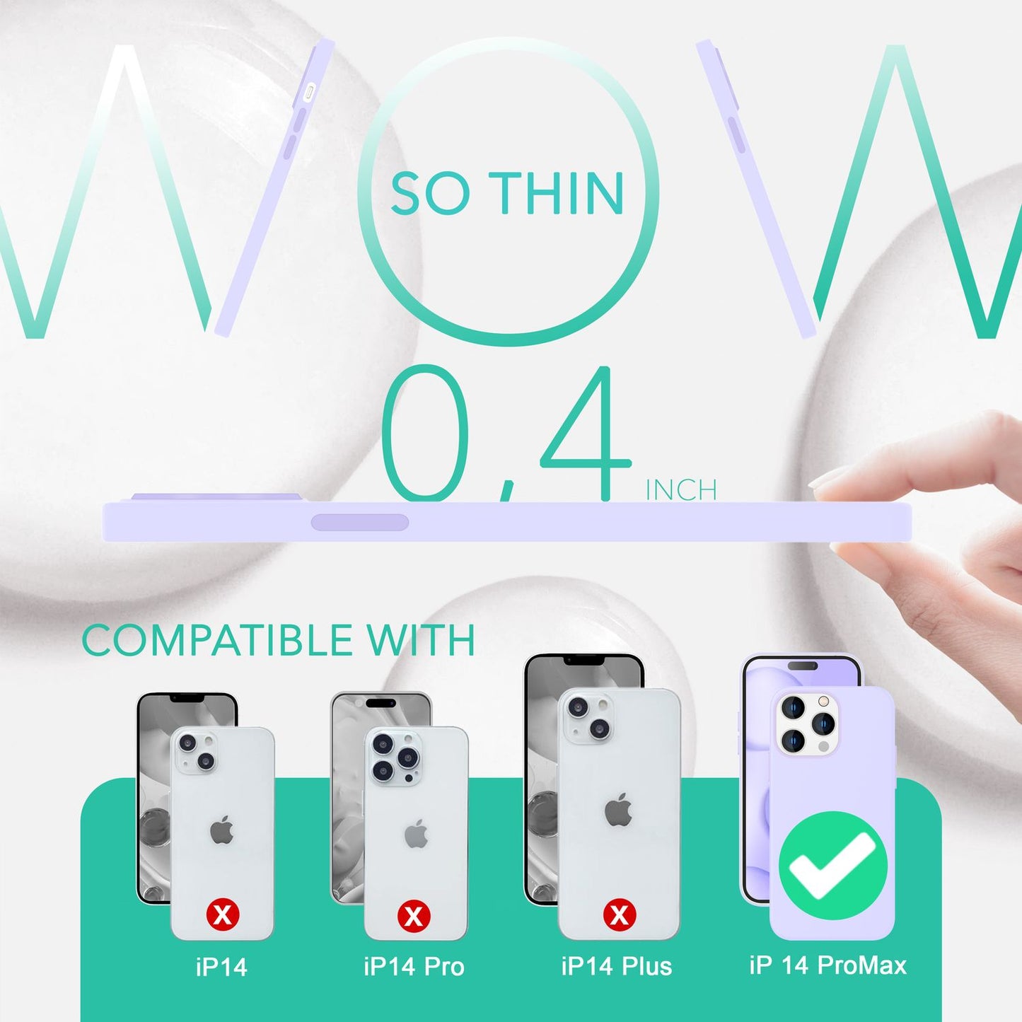 MagSafe Hülle mit 2x Schutz Glas für iPhone 14 Pro Max, Easy Clean Silikon Case