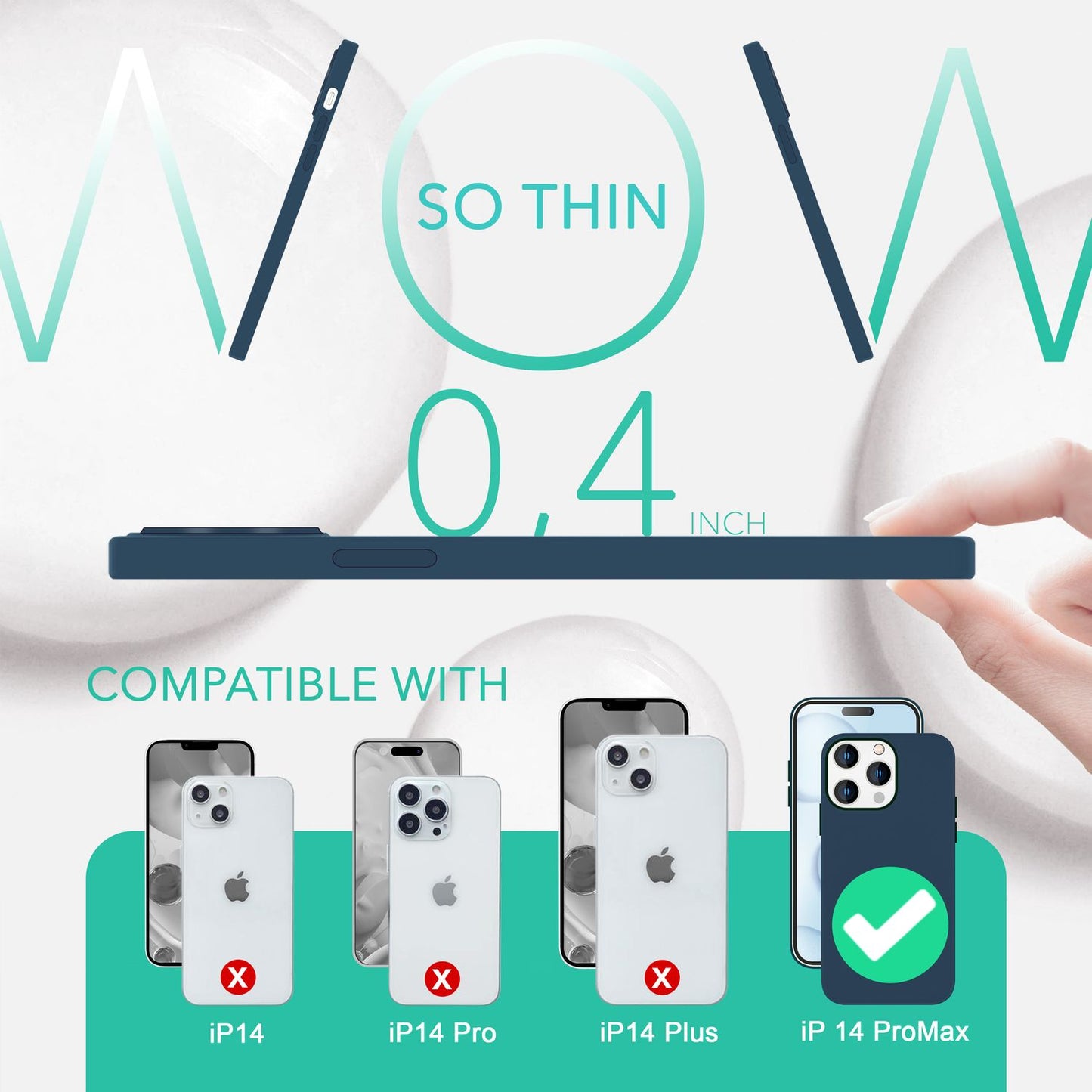 MagSafe Hülle mit 2x Schutz Glas für iPhone 14 Pro Max, Easy Clean Silikon Case